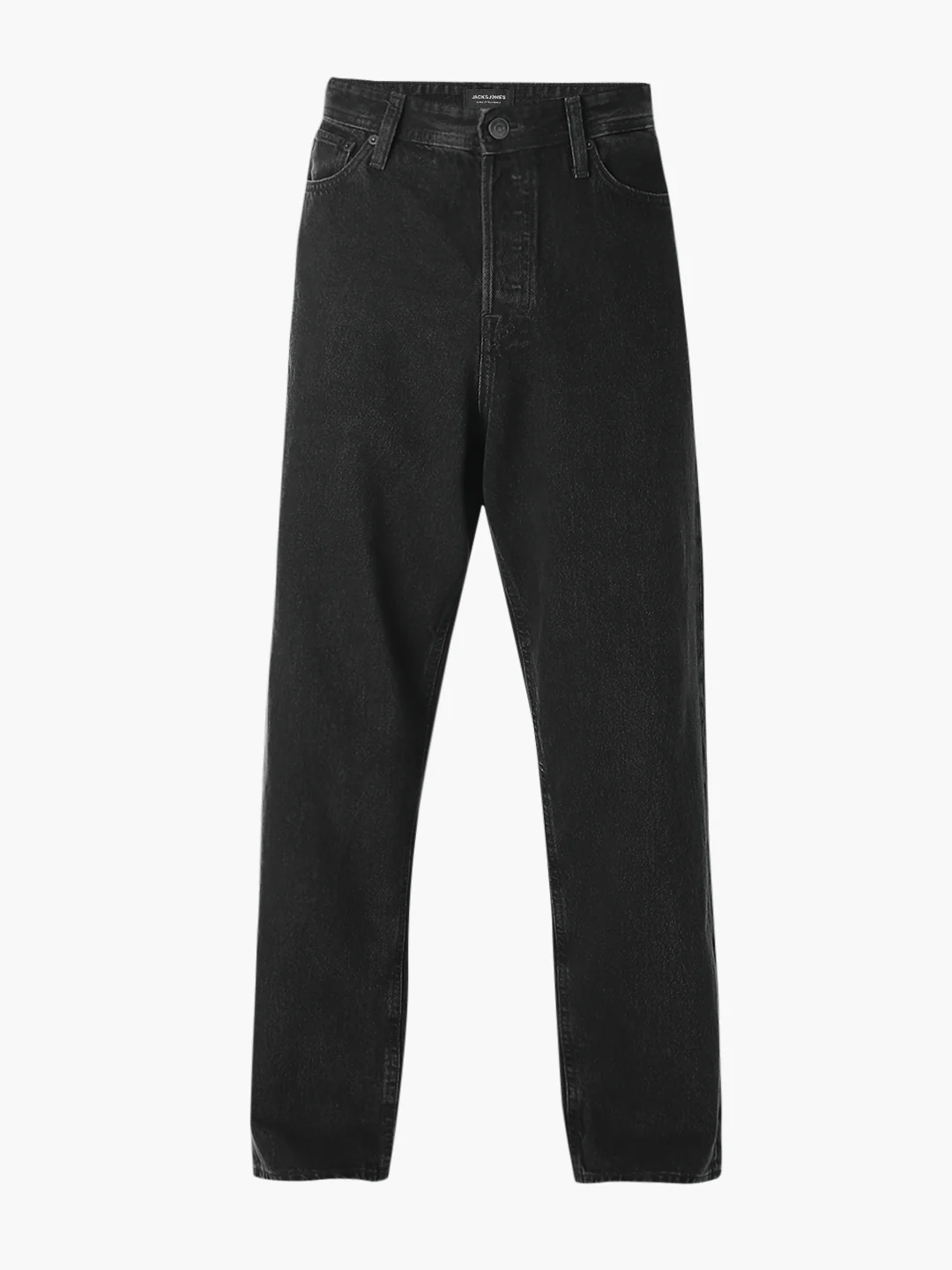 Men's Black Denim Loose Fit Jeans - Image 7