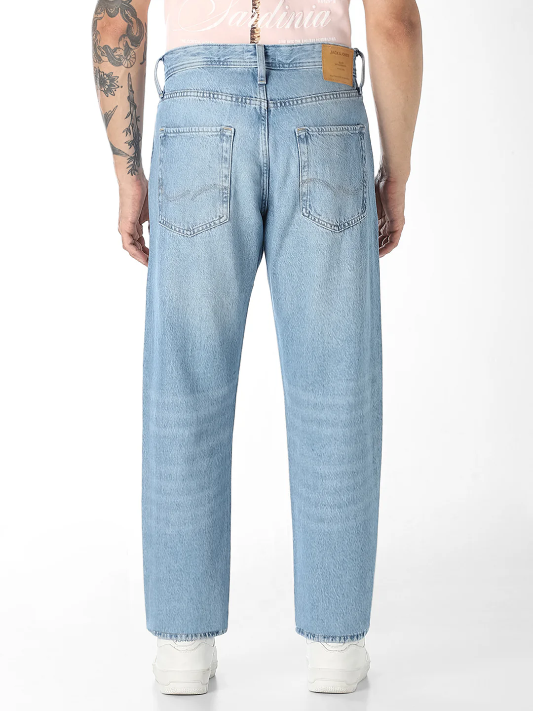Straight Fit Low Rise Light Blue Denim Jeans - Image 3
