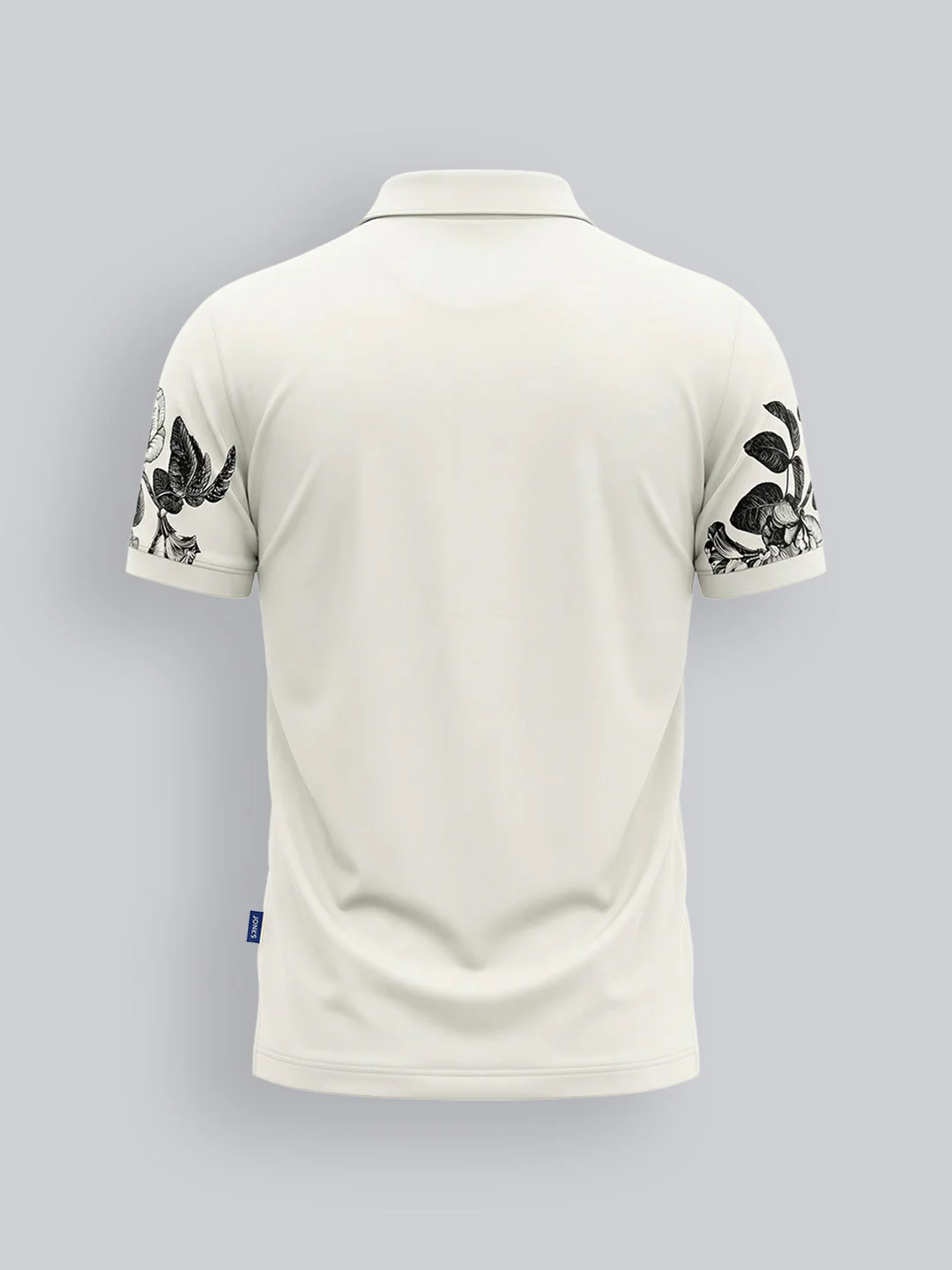 Boys Floral Print Cotton Polo - Image 3