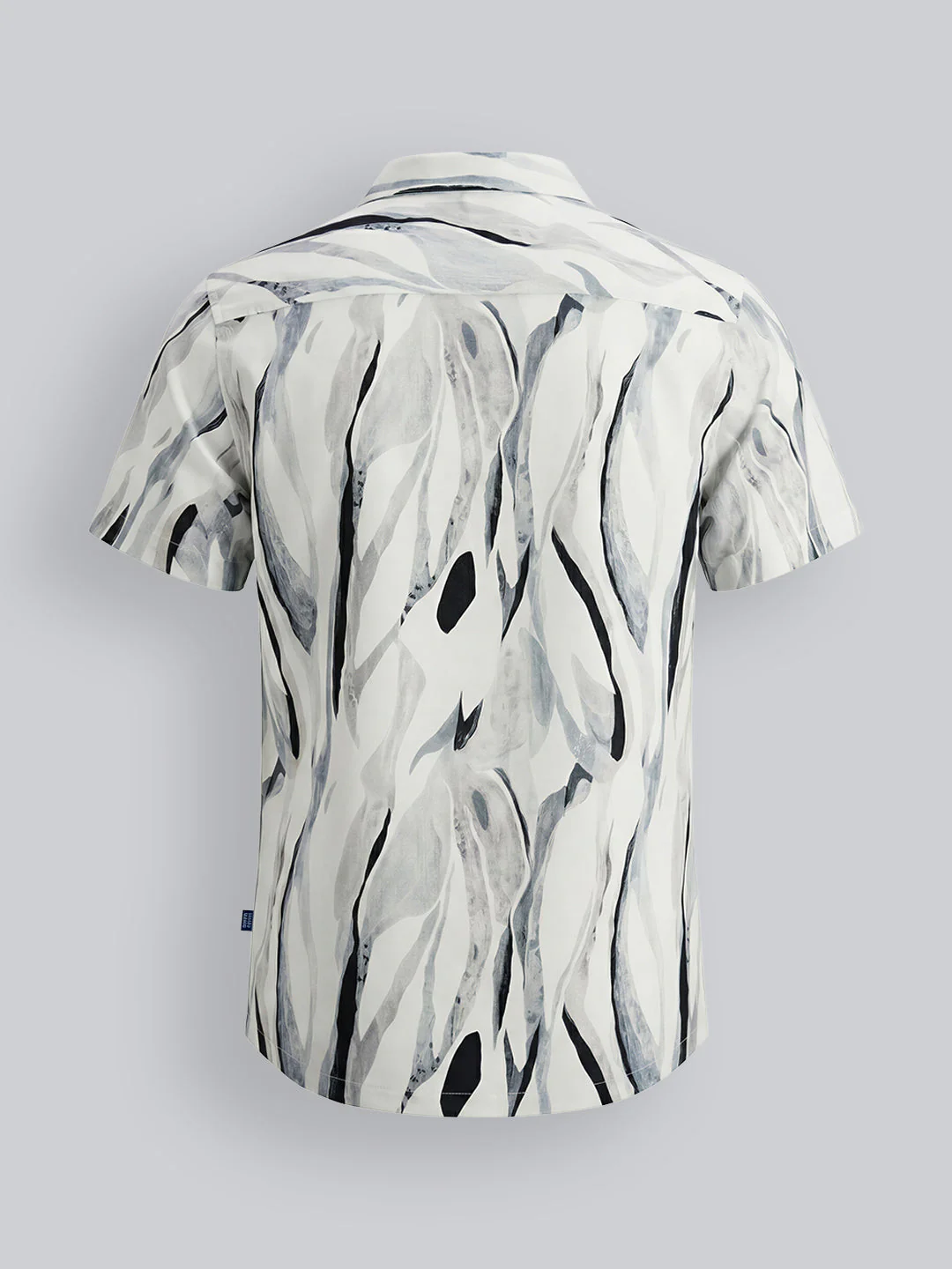 Boys Printed Resort Collar Shirt - Image 3