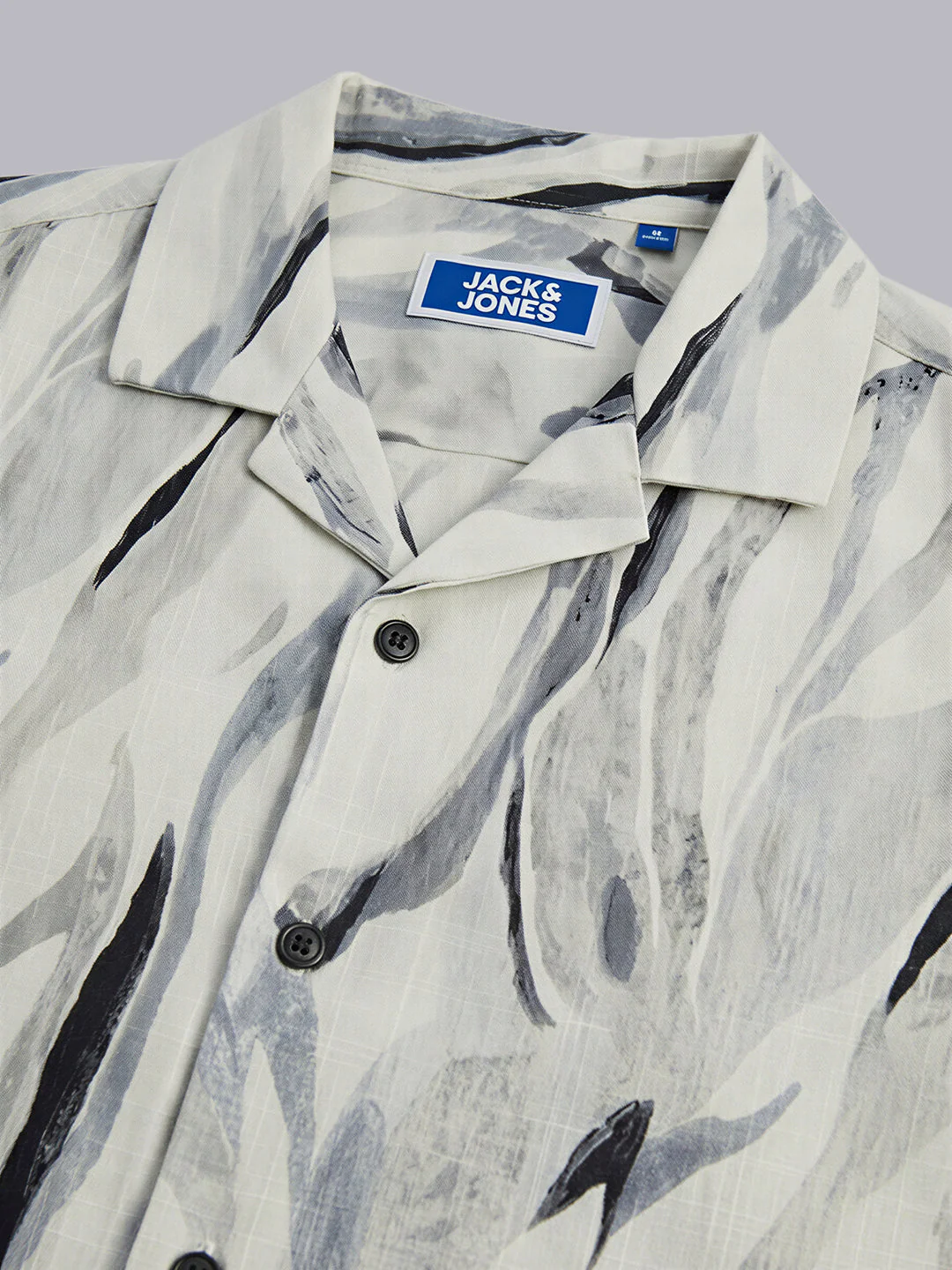 Boys Printed Resort Collar Shirt - Image 4
