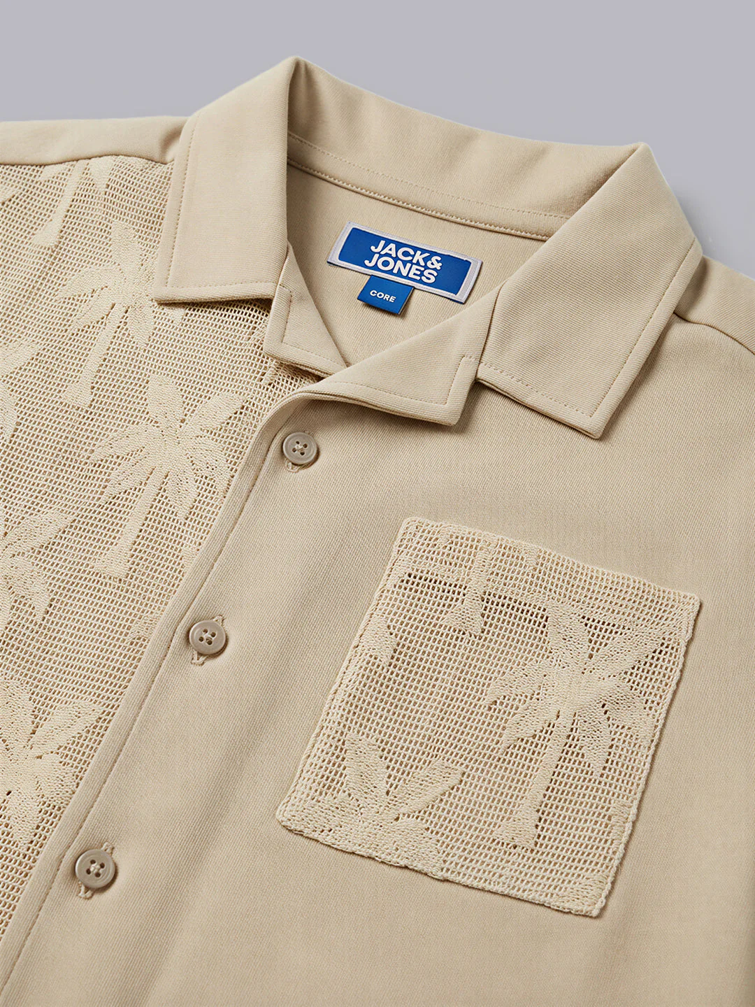 Boys Palm Texture Printed Shirt - Image 4