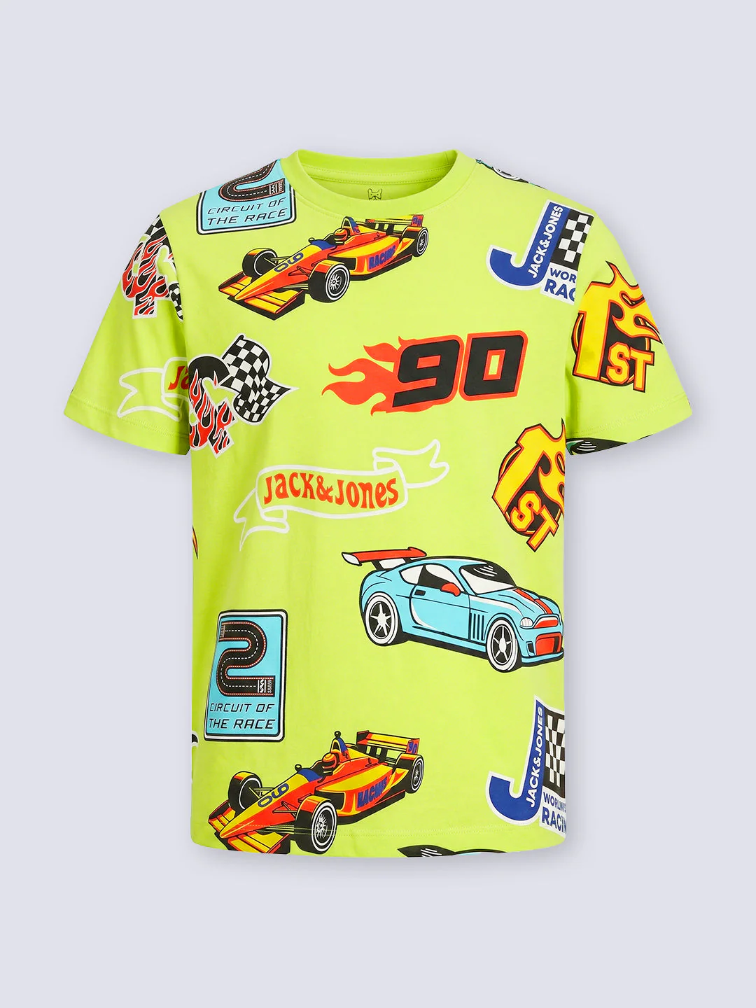Boys Racing Print Cotton T-shirt - Image 2