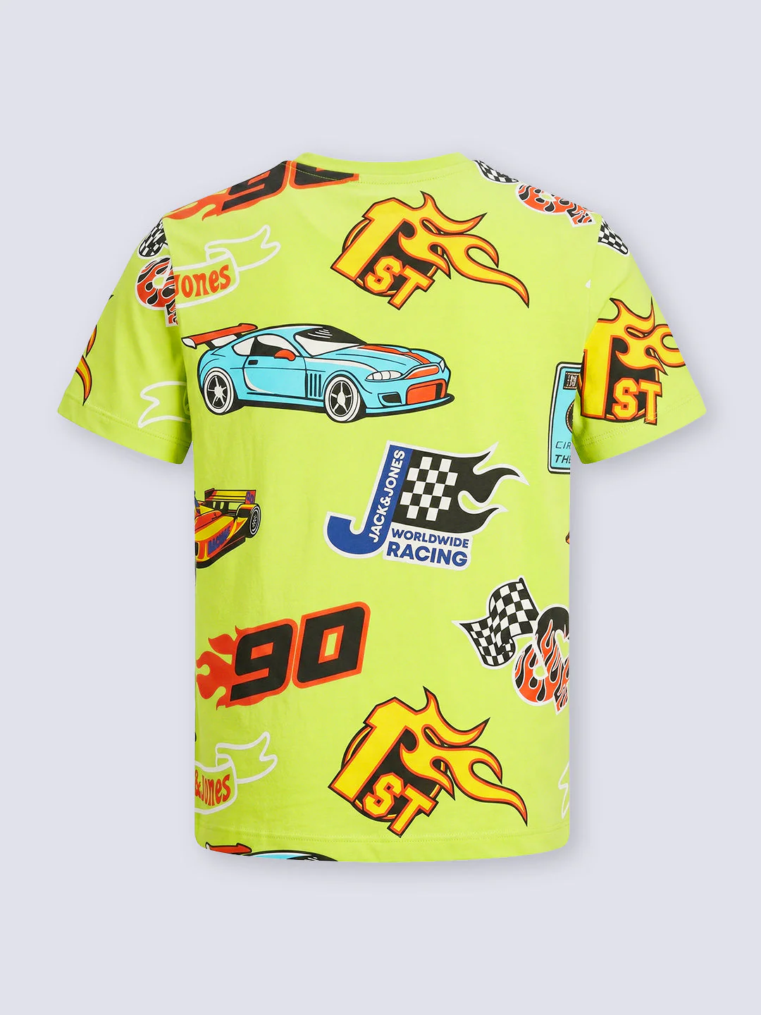 Boys Racing Print Cotton T-shirt - Image 3