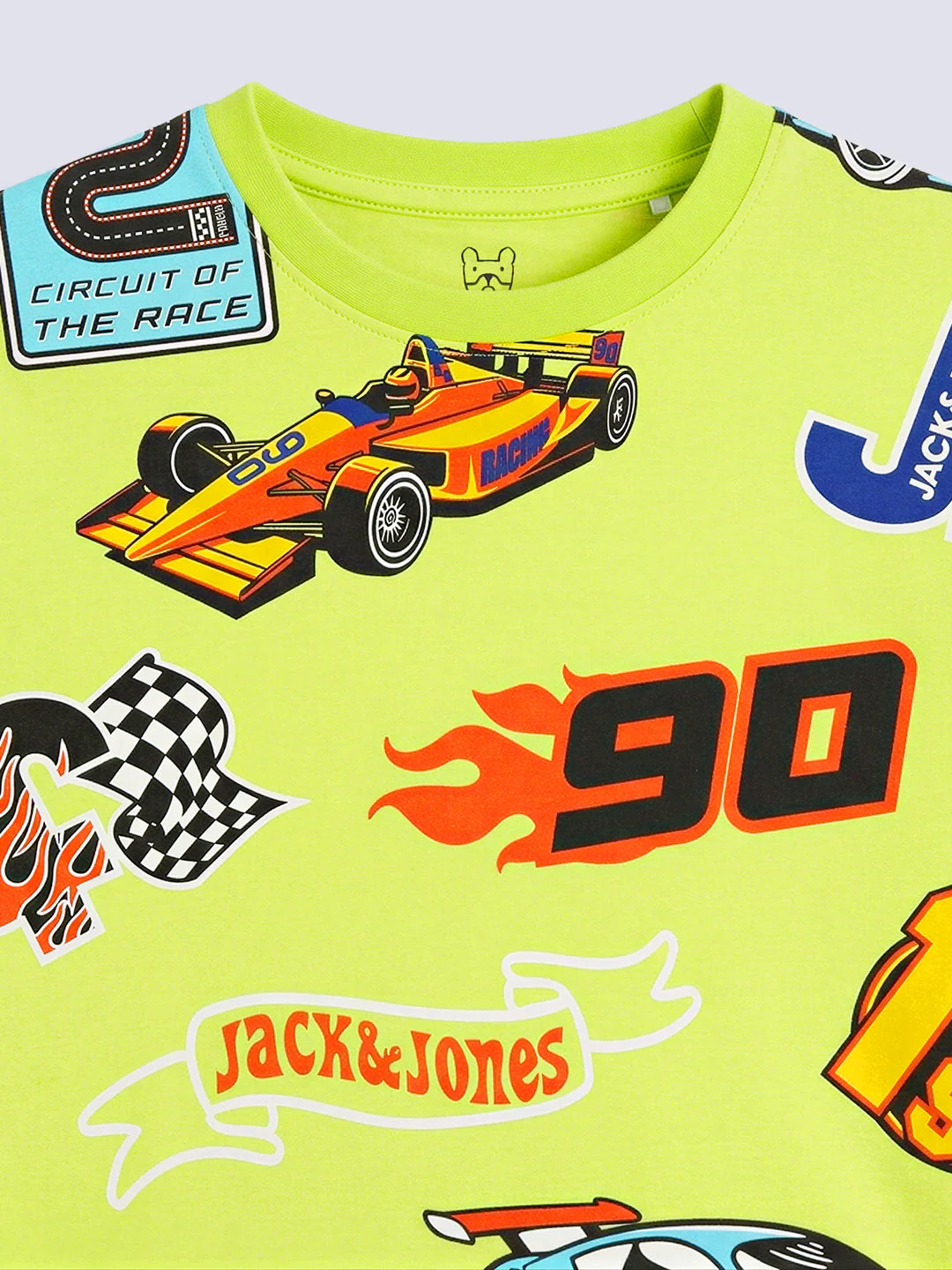 Boys Racing Print Cotton T-shirt - Image 4