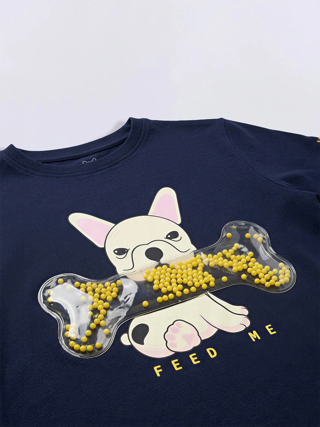 Boys Navy Embellished T-shirt - Image 4