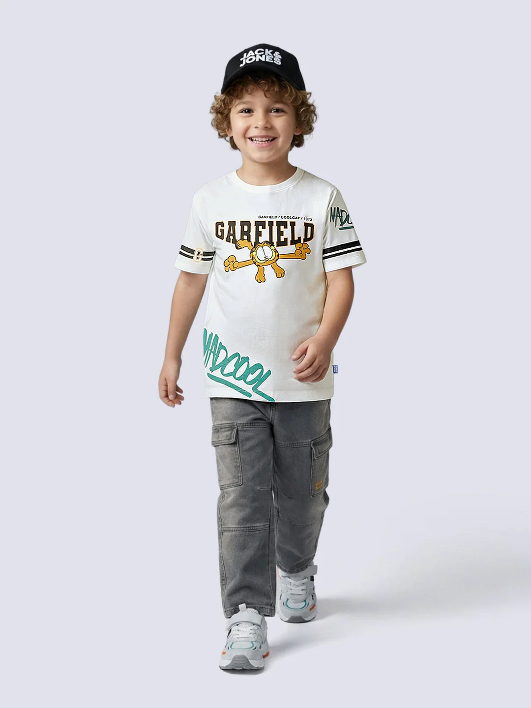 Boys Garfield Print Oversized T-shirt - Image 5