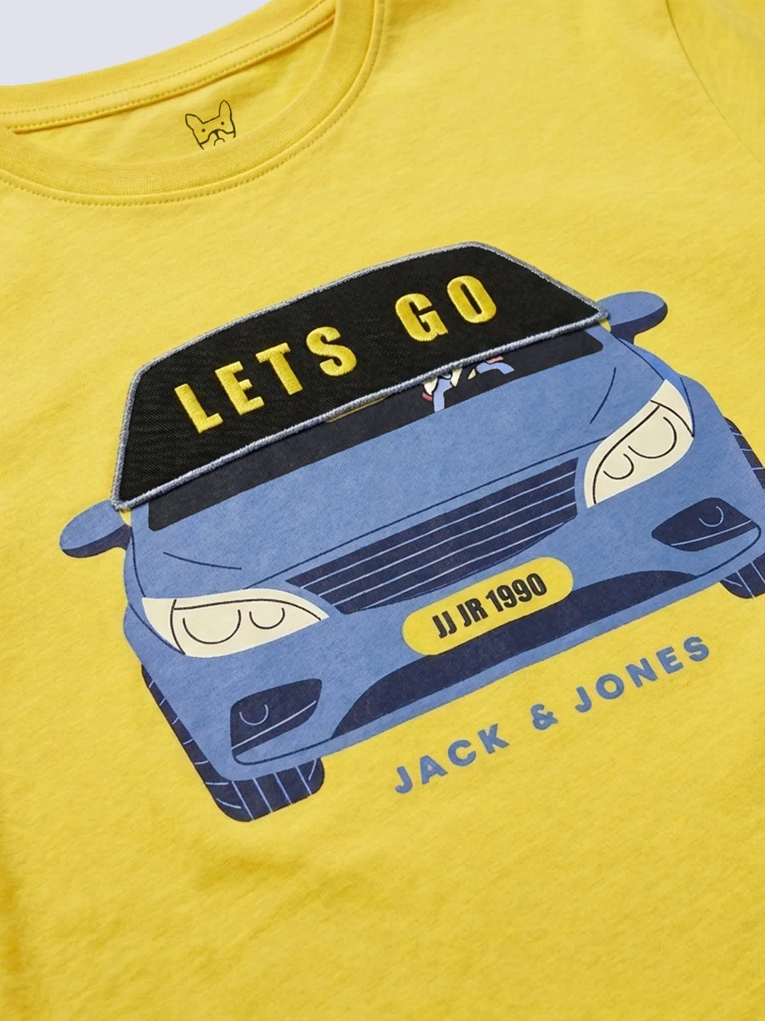 Boys Yellow Car Print T-shirt - Image 4