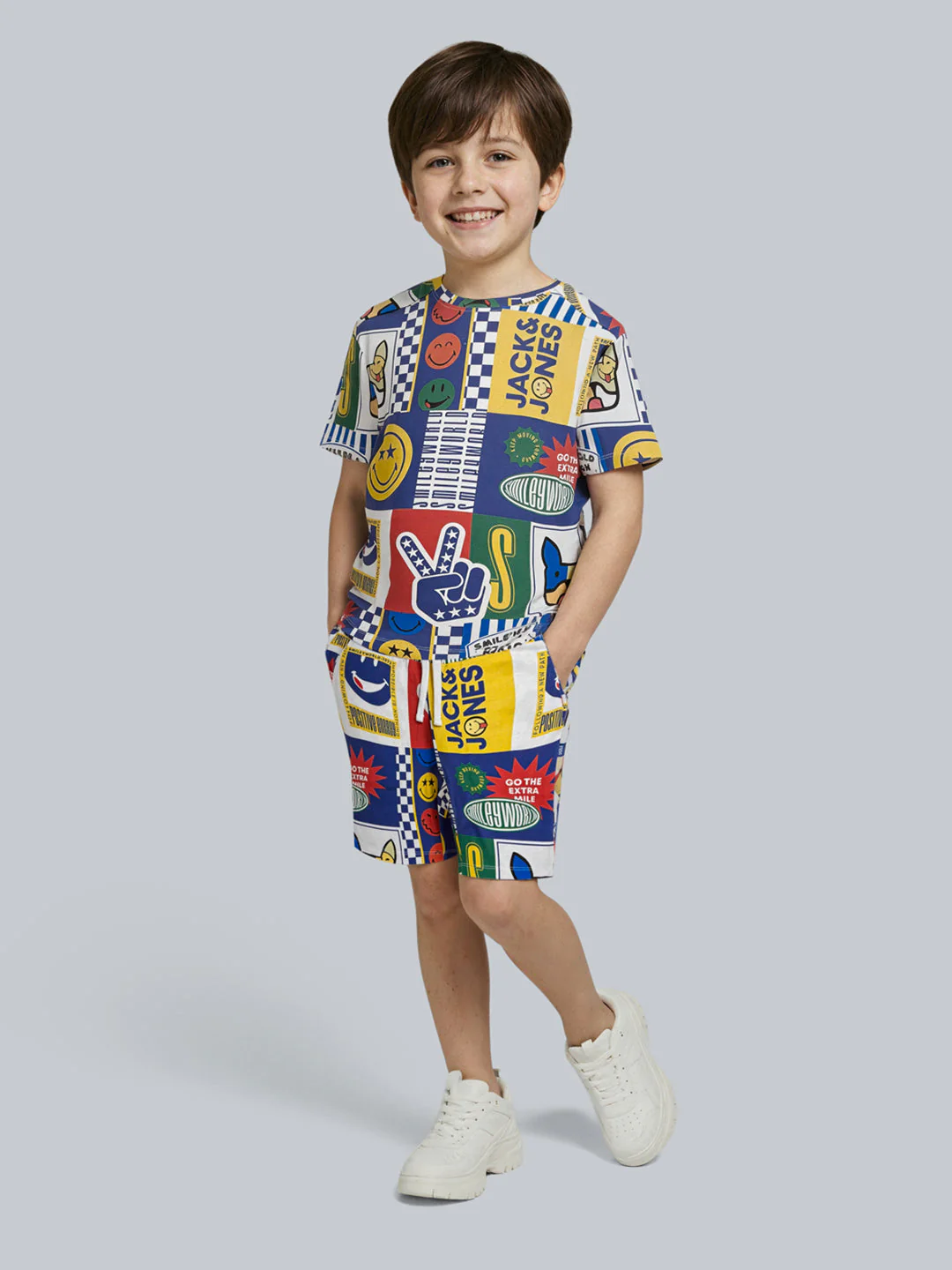 Boys Smiley World Oversized T-Shirt - Image 5