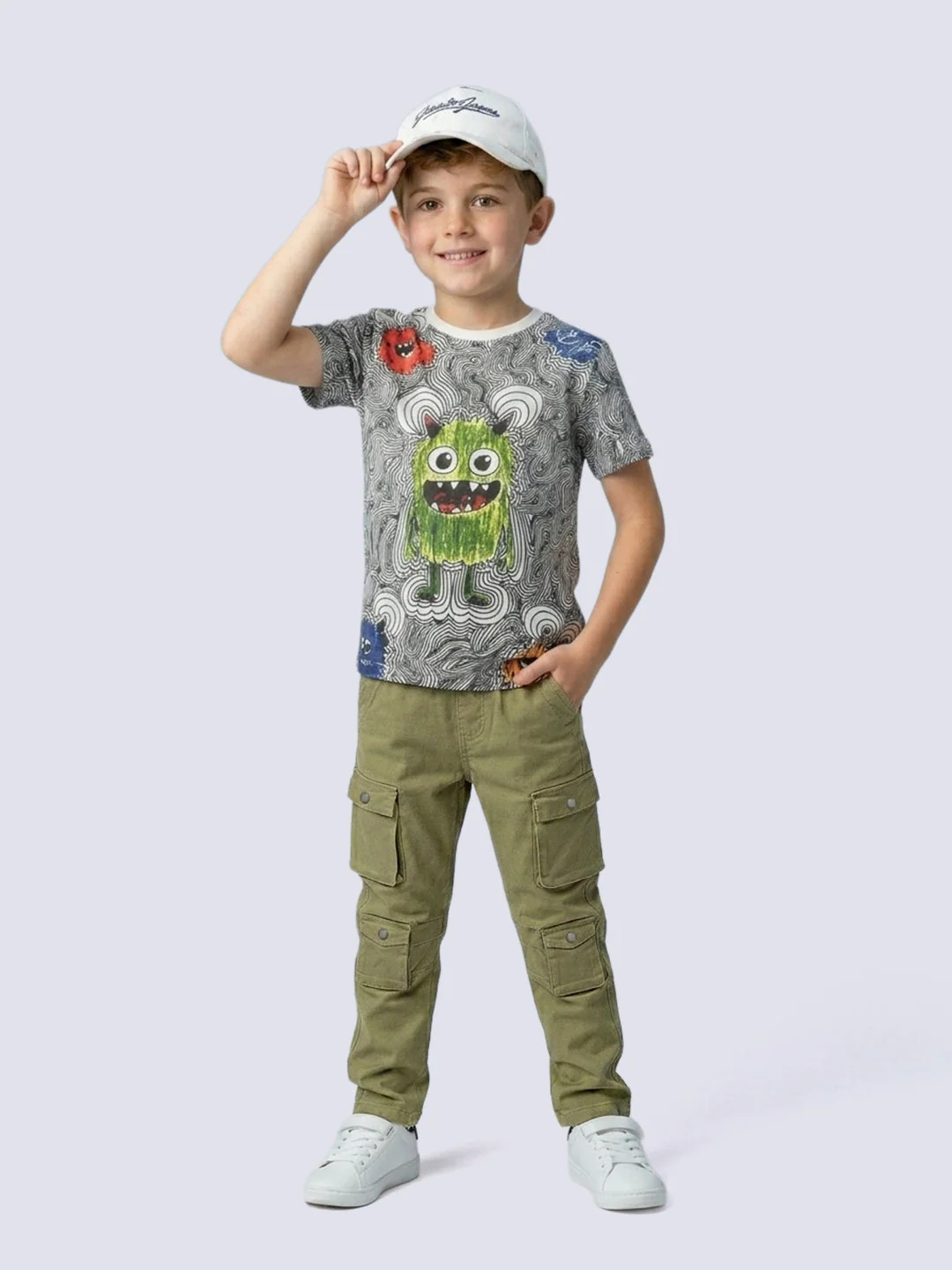 Boys Green Utility Pants - Image 5