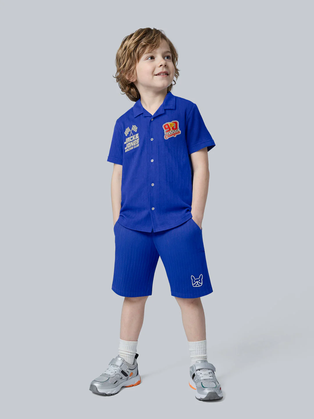 Boys Textured Casual Shorts - Image 5