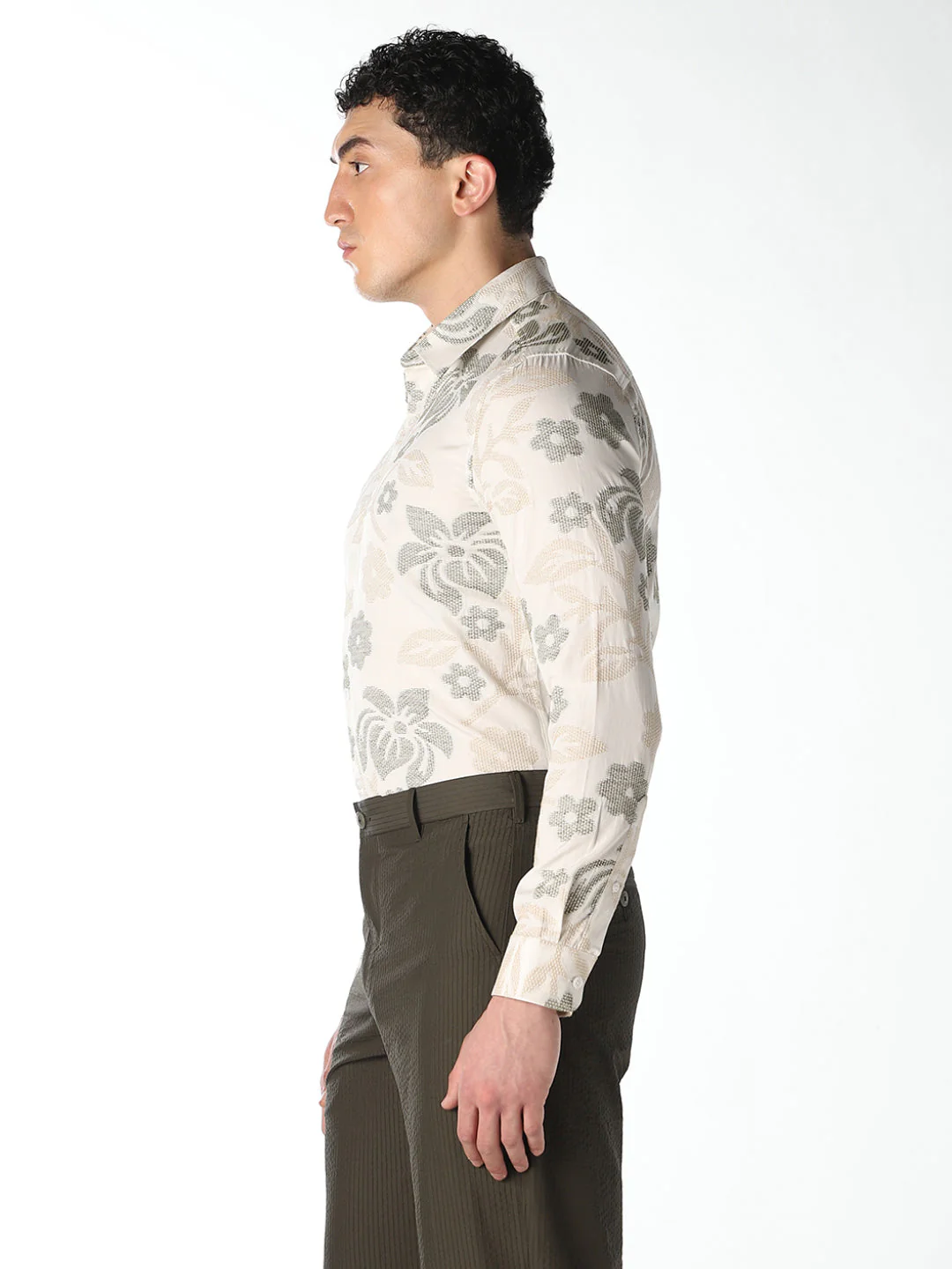 Floral Print Slim Fit Shirt - Image 3