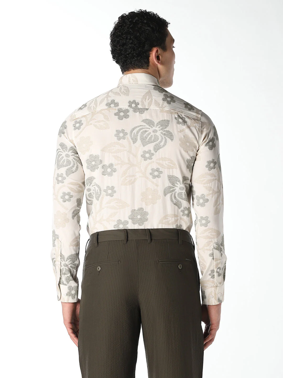 Floral Print Slim Fit Shirt - Image 4