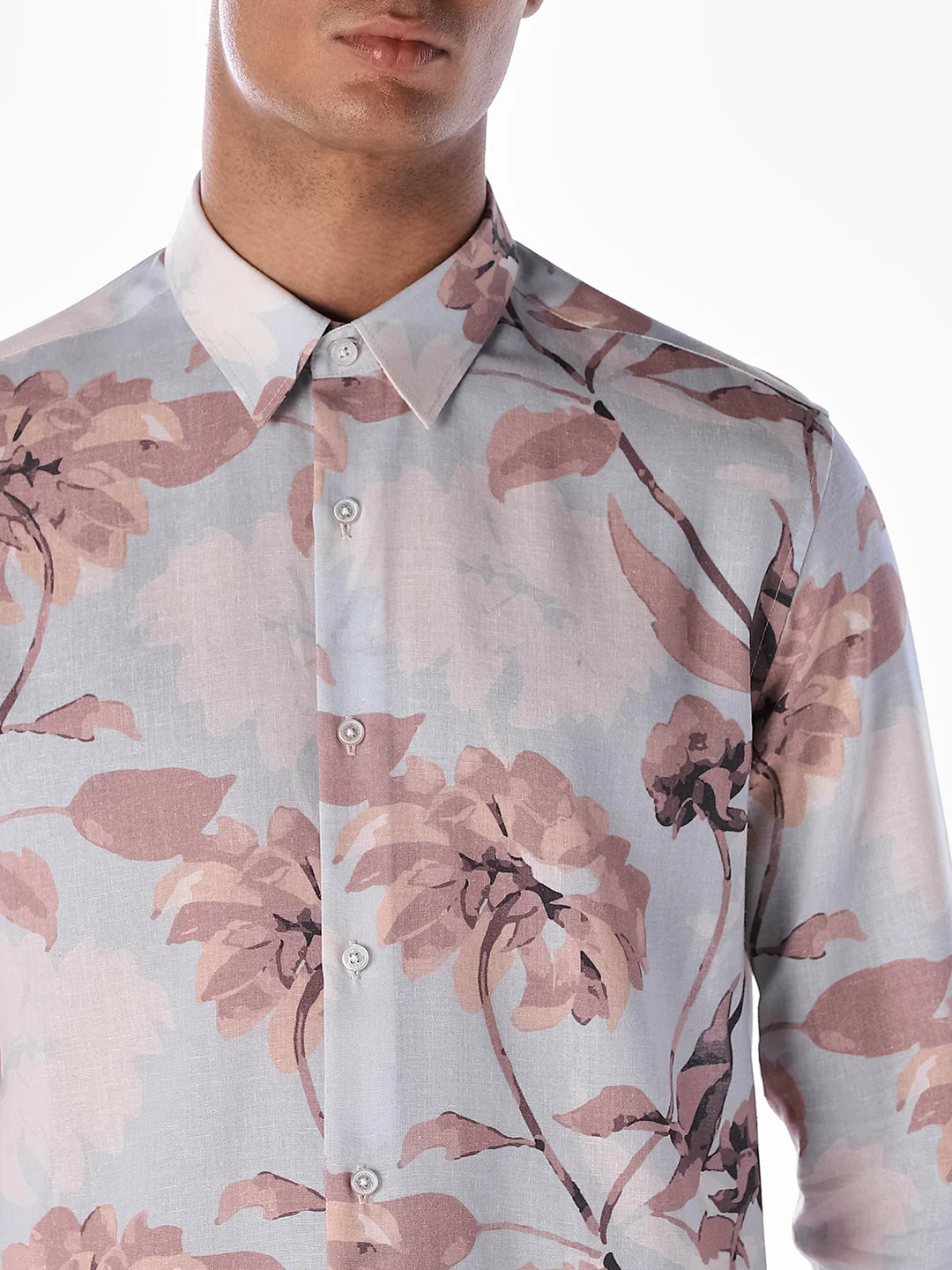Floral Print Comfort Fit Shirt - Image 5