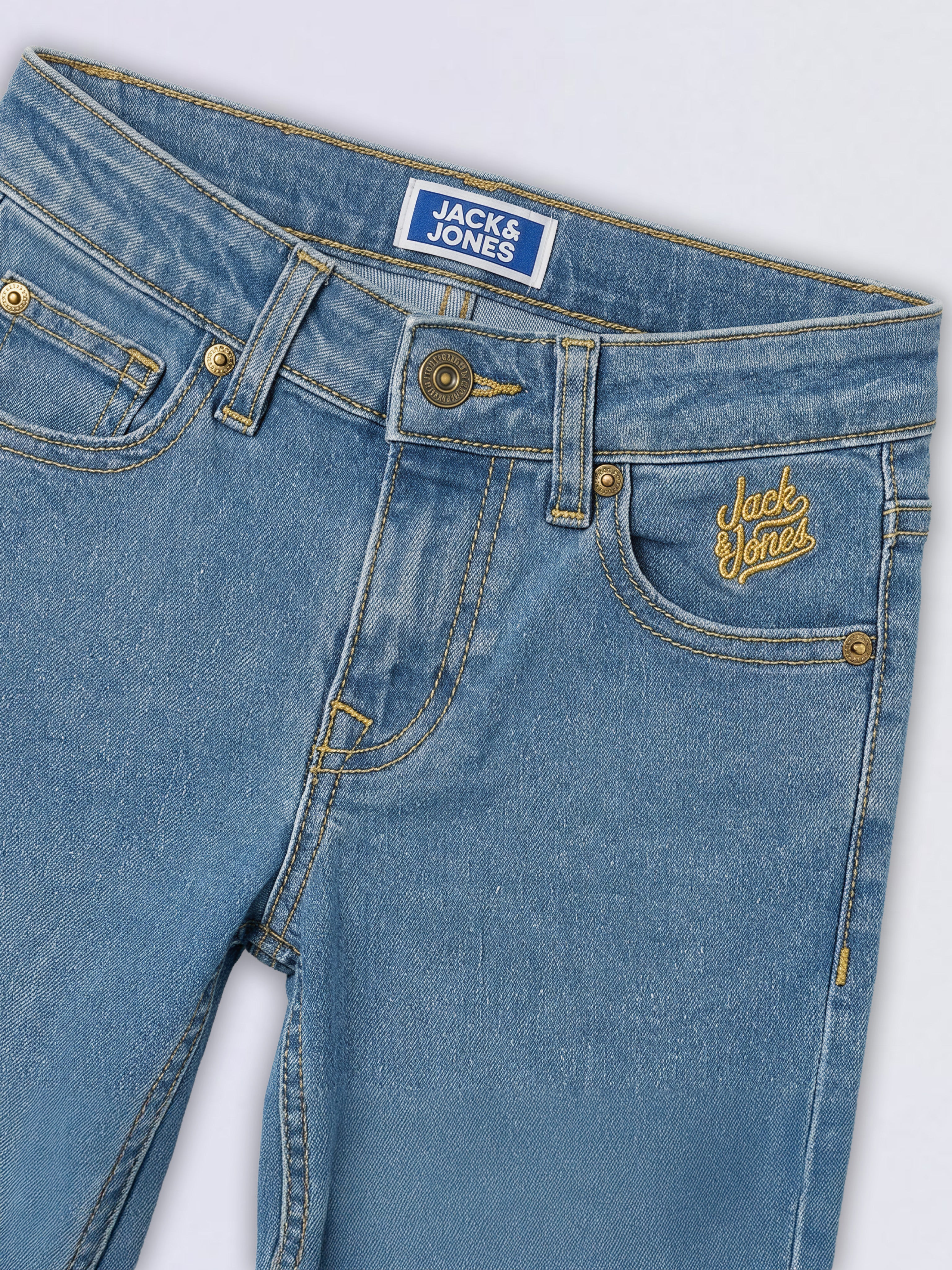 Boys Blue Clark Regular Fit Jeans - Image 4