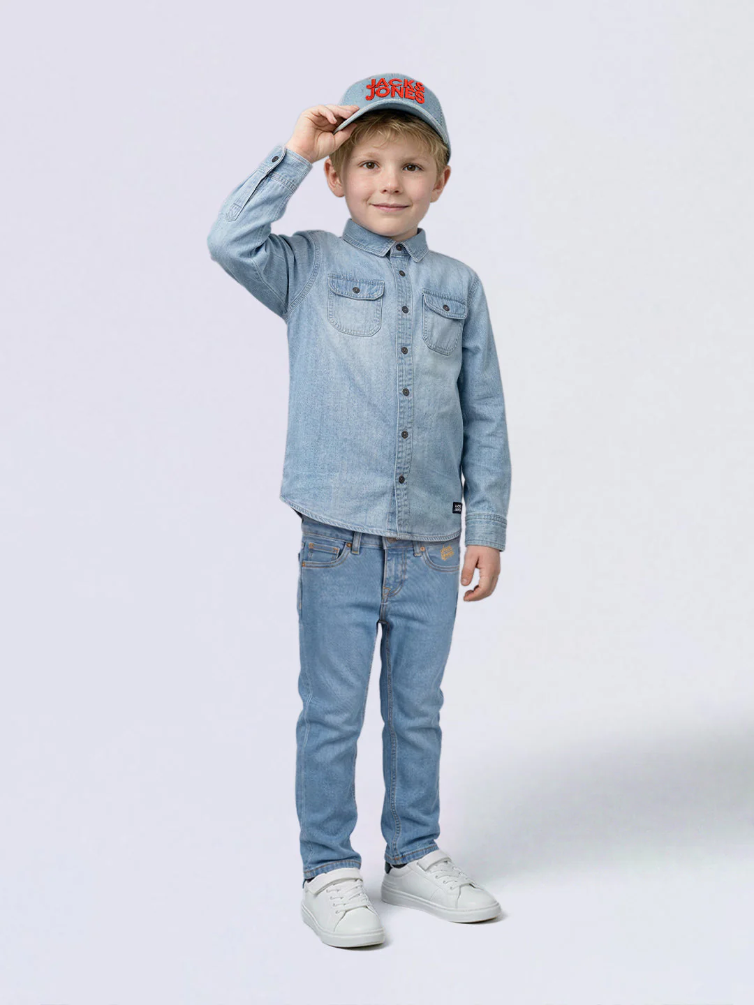 Boys Blue Clark Regular Fit Jeans - Image 5
