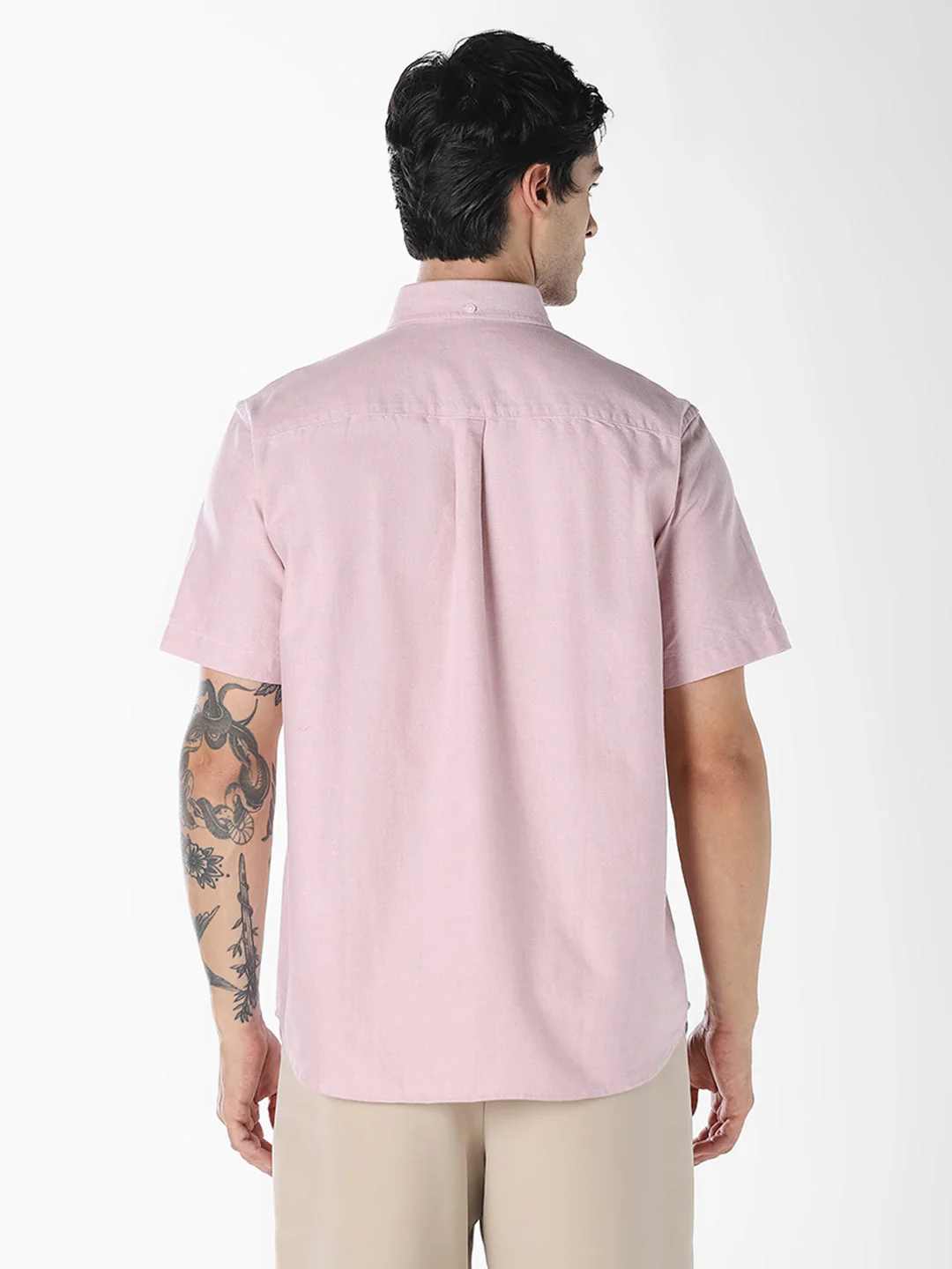 Pink Oxford Weave Shirt - Image 4