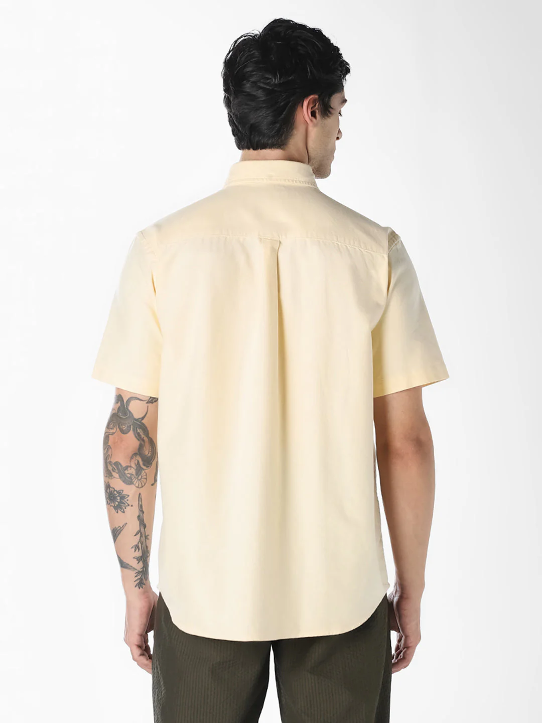 Yellow Oxford Weave Shirt - Image 3