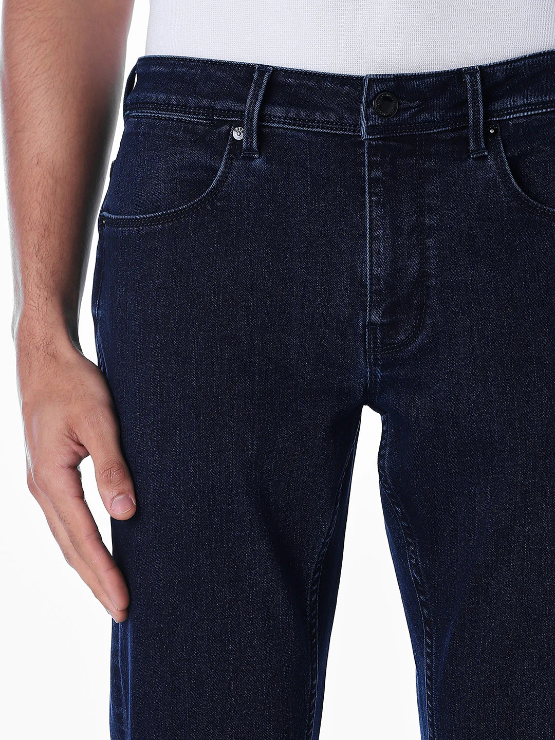Dark Blue Scott Regular Fit Jeans - Image 4