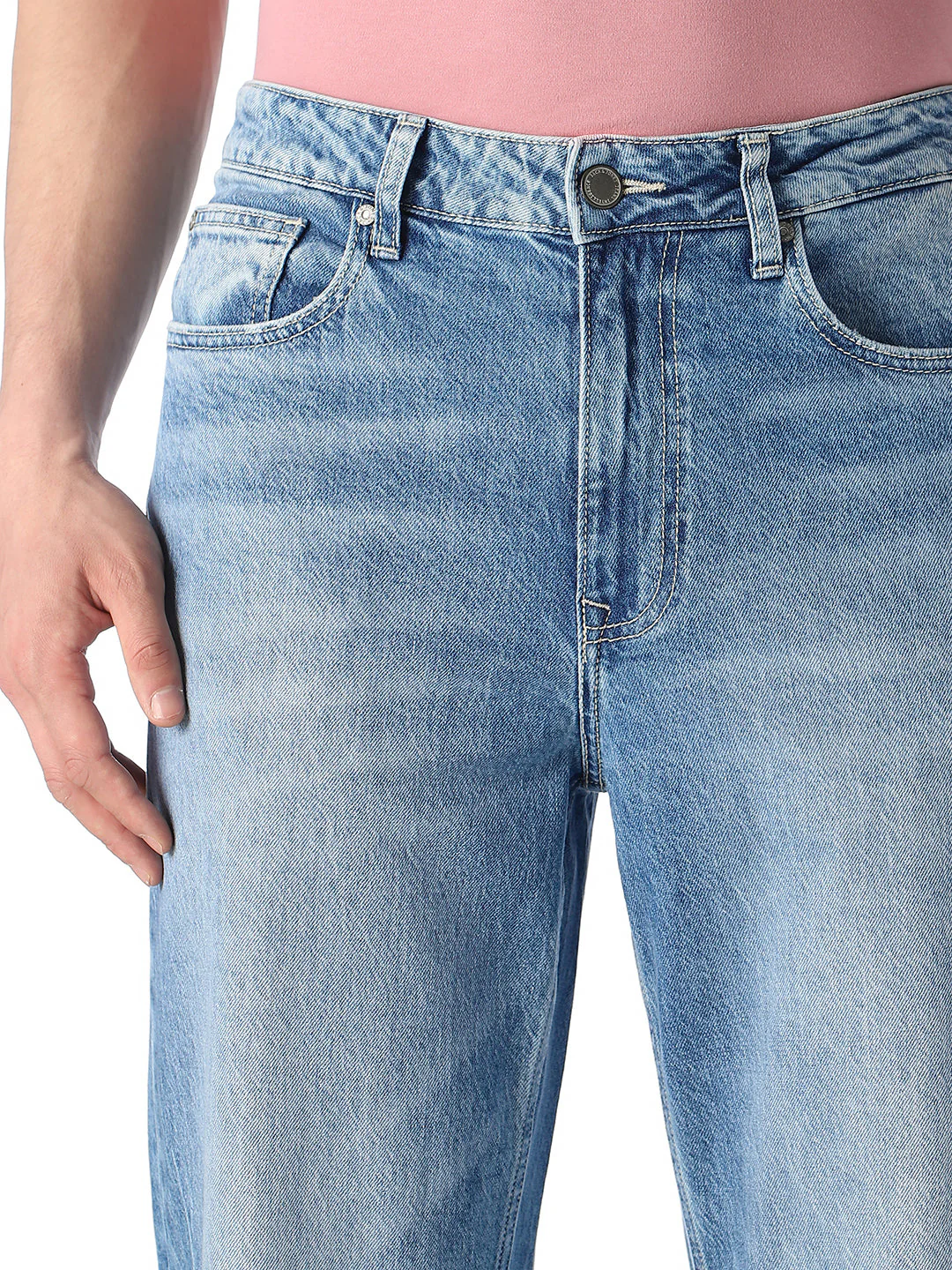 Light Blue Eddie Loose Fit Jeans - Image 4