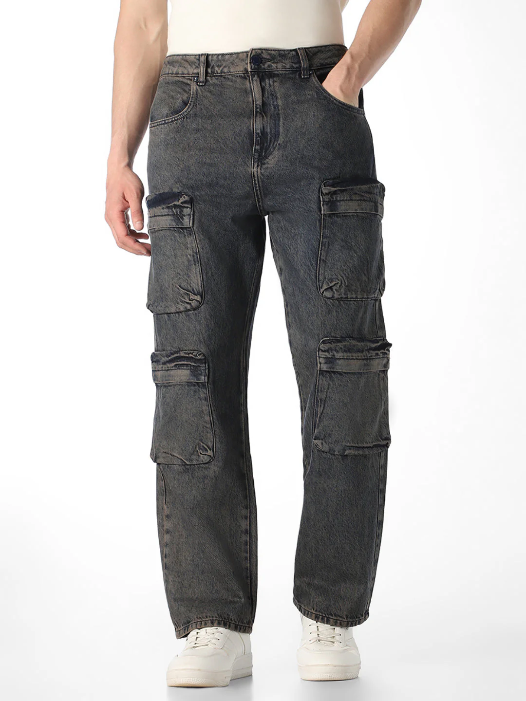 8 Pocket Dario Cargo Loose Fit Jeans