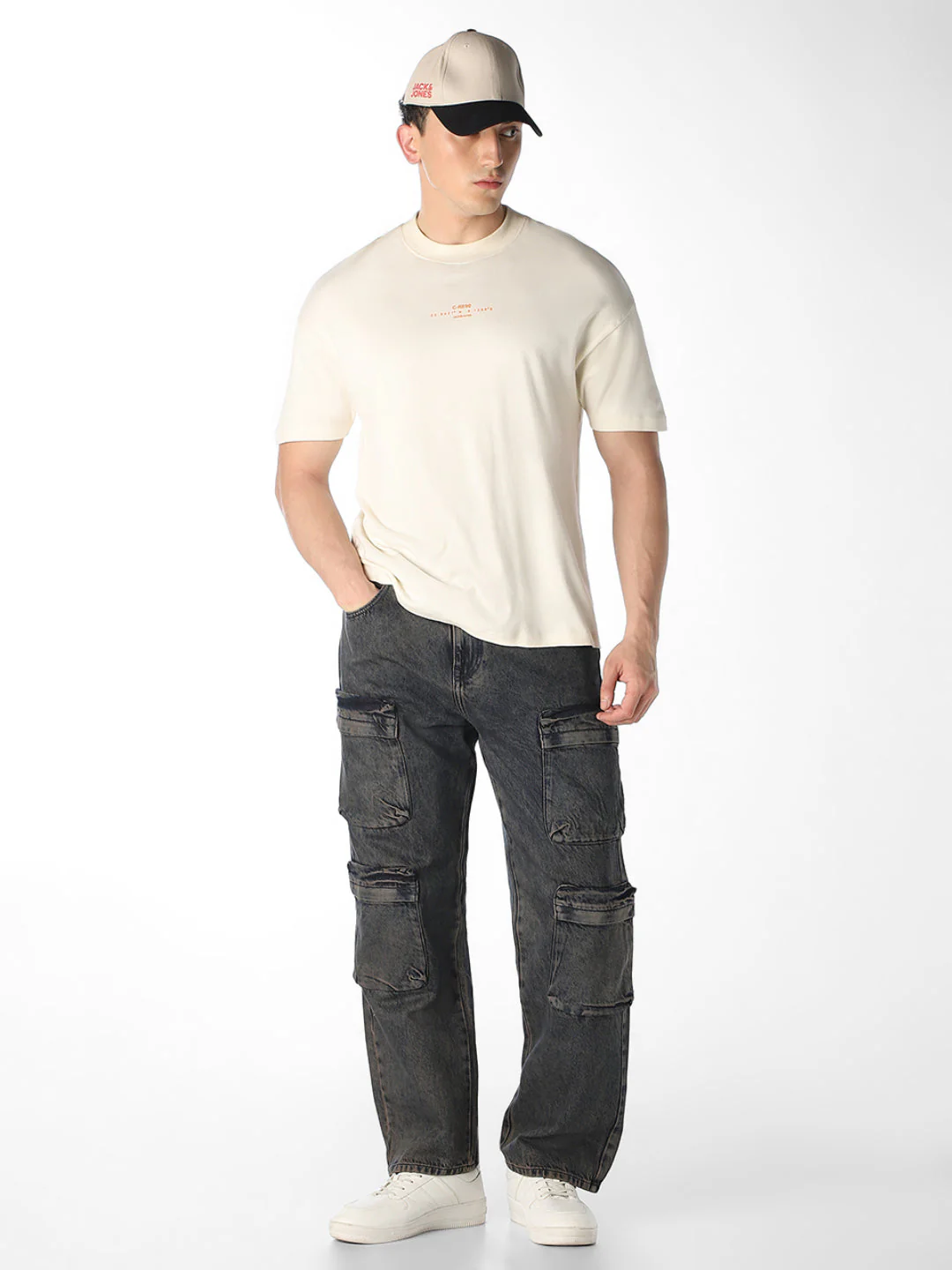 8 Pocket Dario Cargo Loose Fit Jeans - Image 6