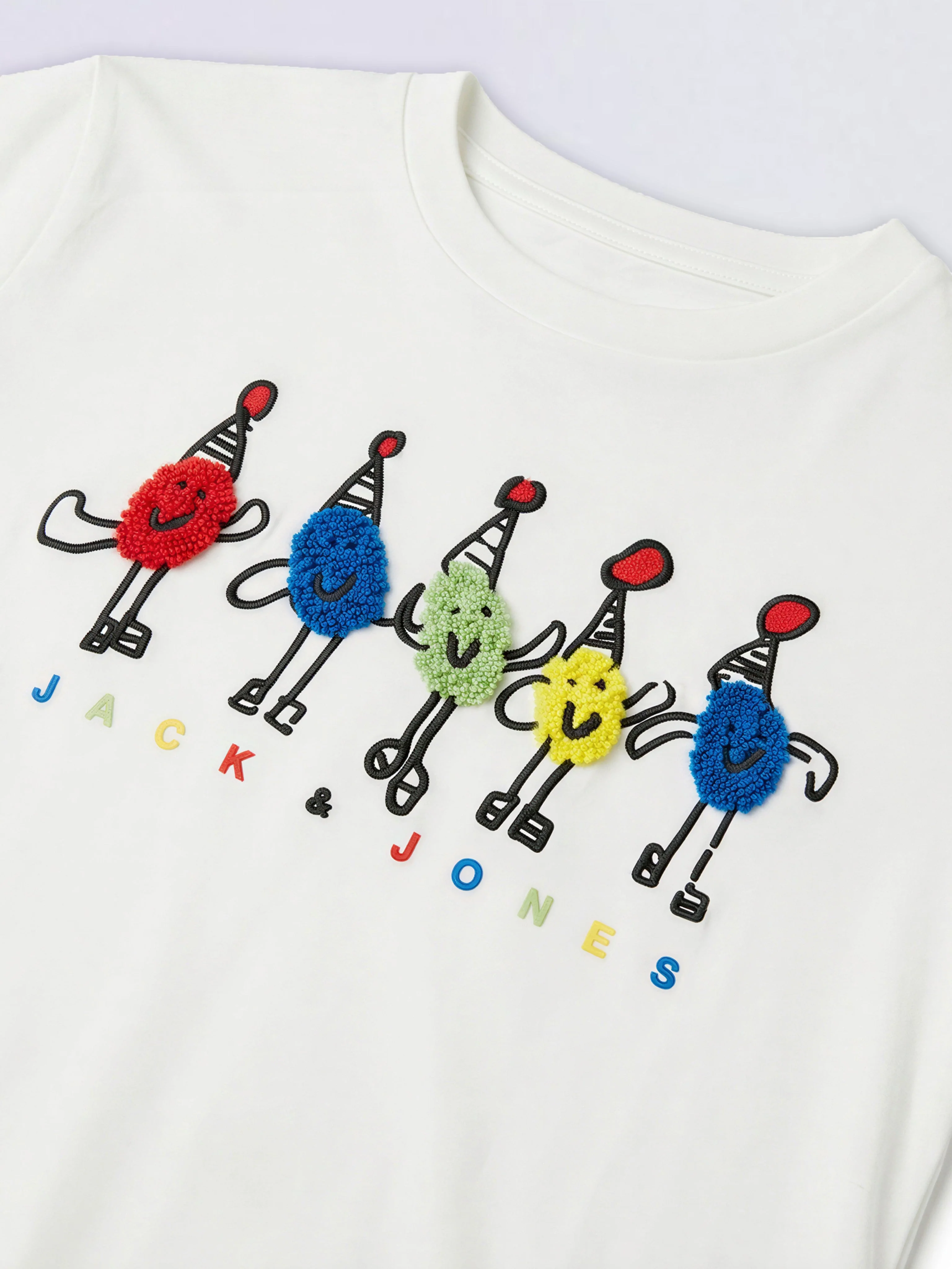 Boys White Printed T-shirt - Image 4