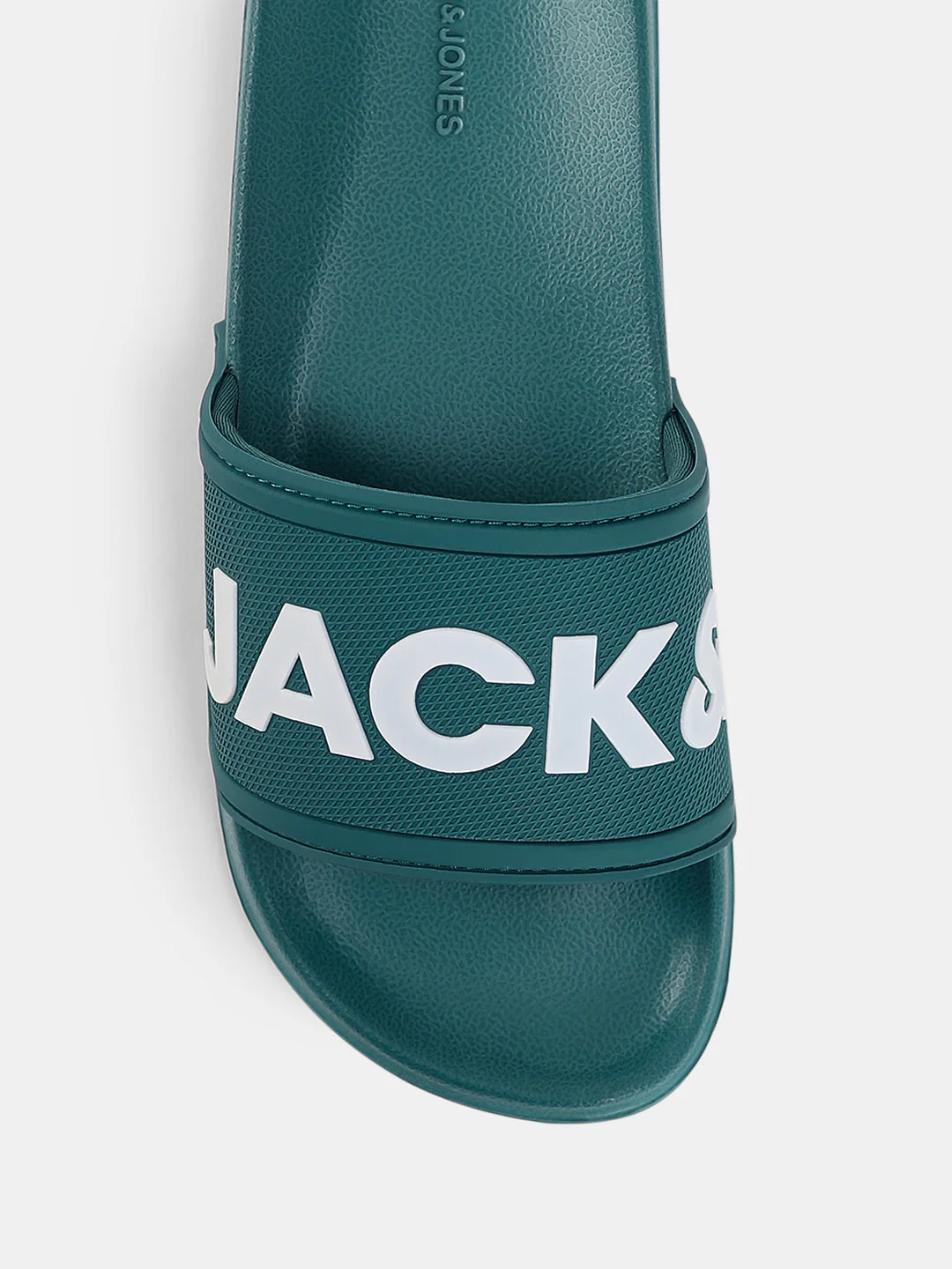 Green Logo Print Pool Sliders - Image 7