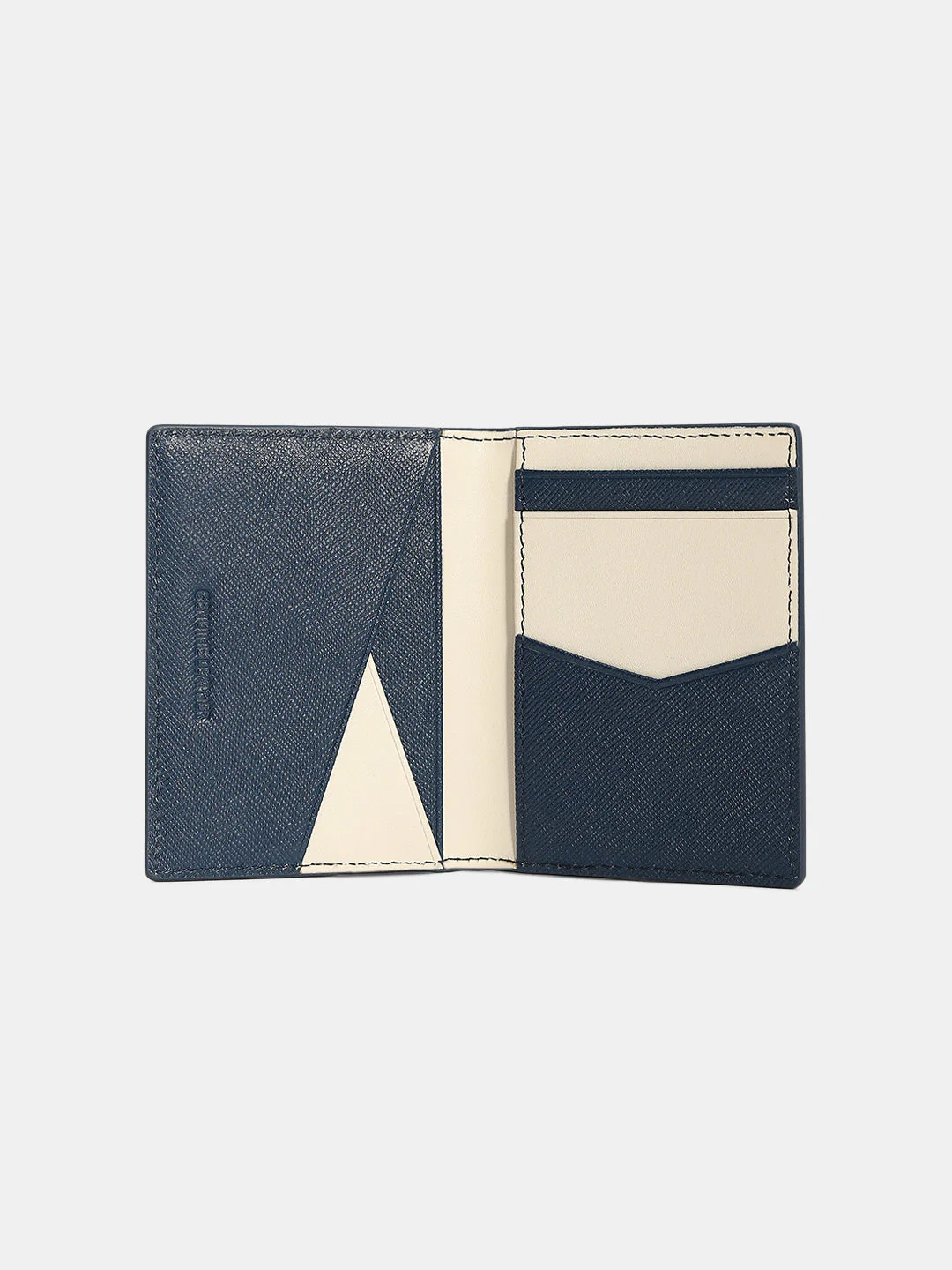 Dark Blue Premium Leather Card Holder - Image 3