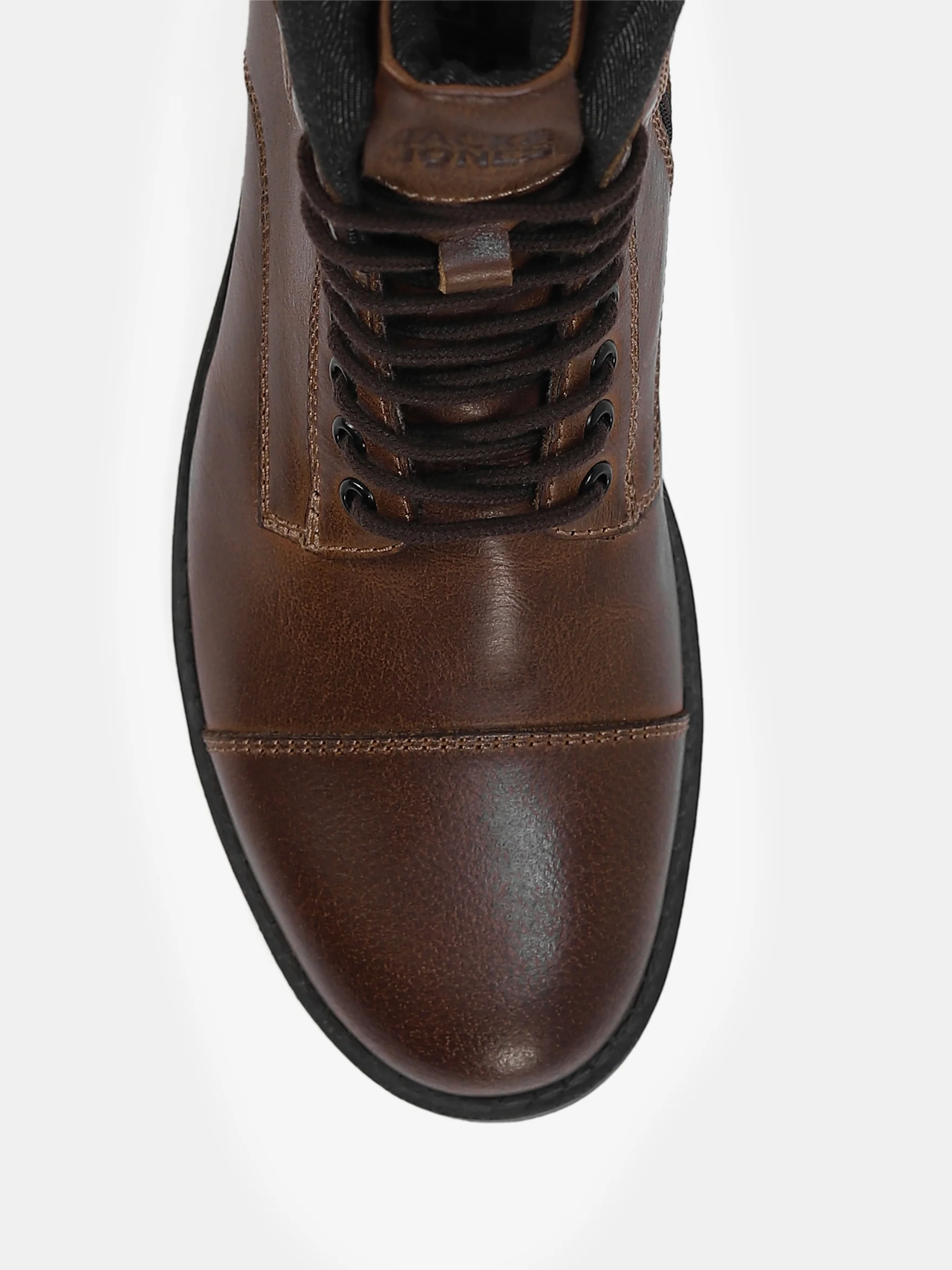 High-Top Leather Biker Boots - Image 7