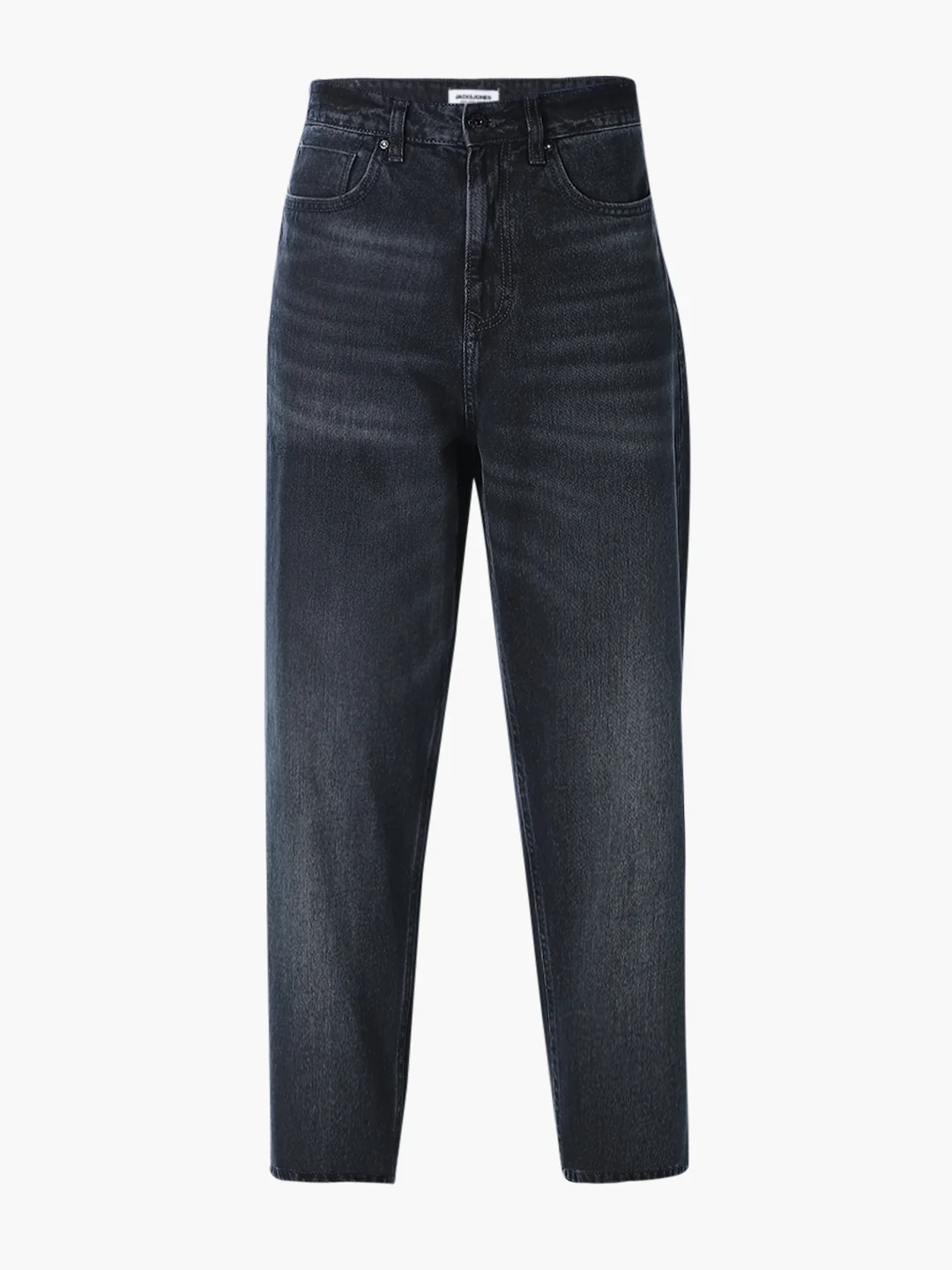 Men's Dark Blue Loose Fit Mid-Rise Jeans - Image 7