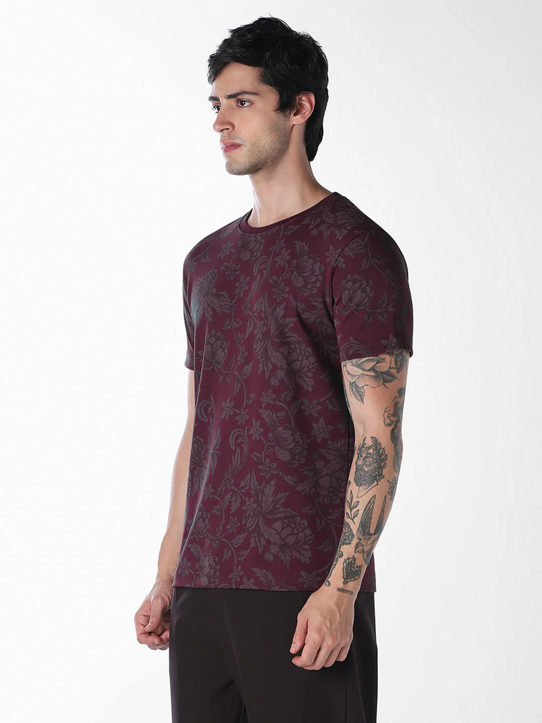 Floral Print Cotton Polo - Image 3