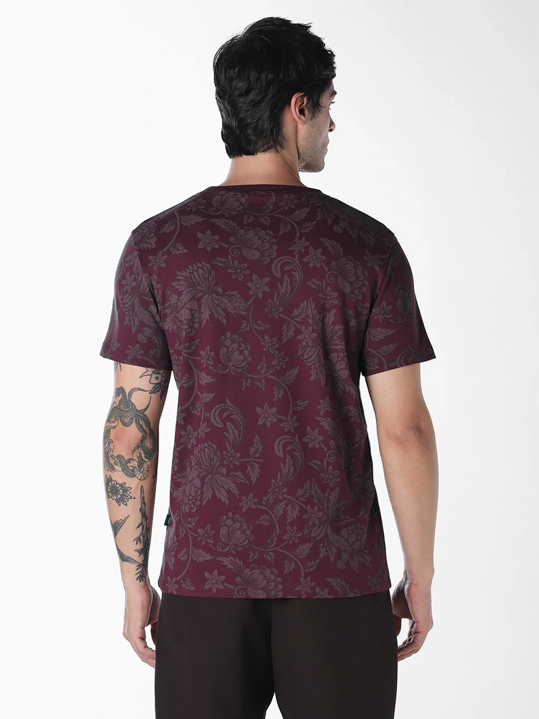 Floral Print Cotton Polo - Image 4