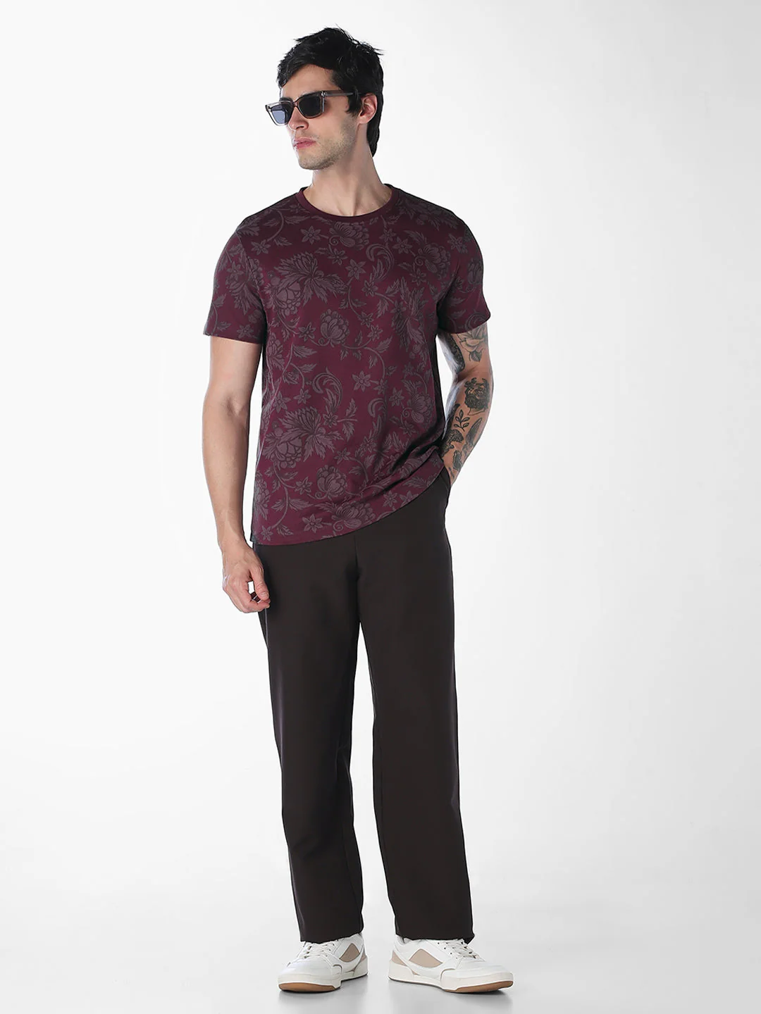 Floral Print Cotton Polo - Image 6