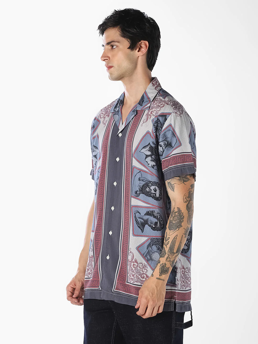 Artwork Print Resort Shirt - Image 3