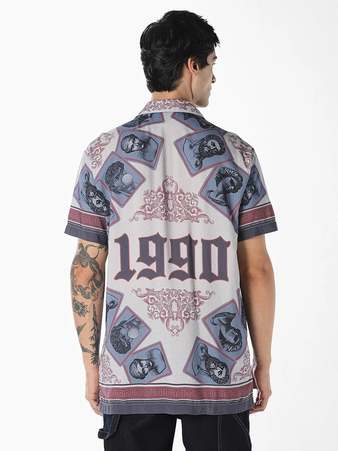 Artwork Print Resort Shirt - Image 4