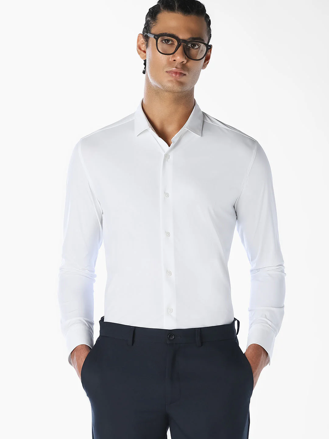 White Formal Regular Fit Shirt