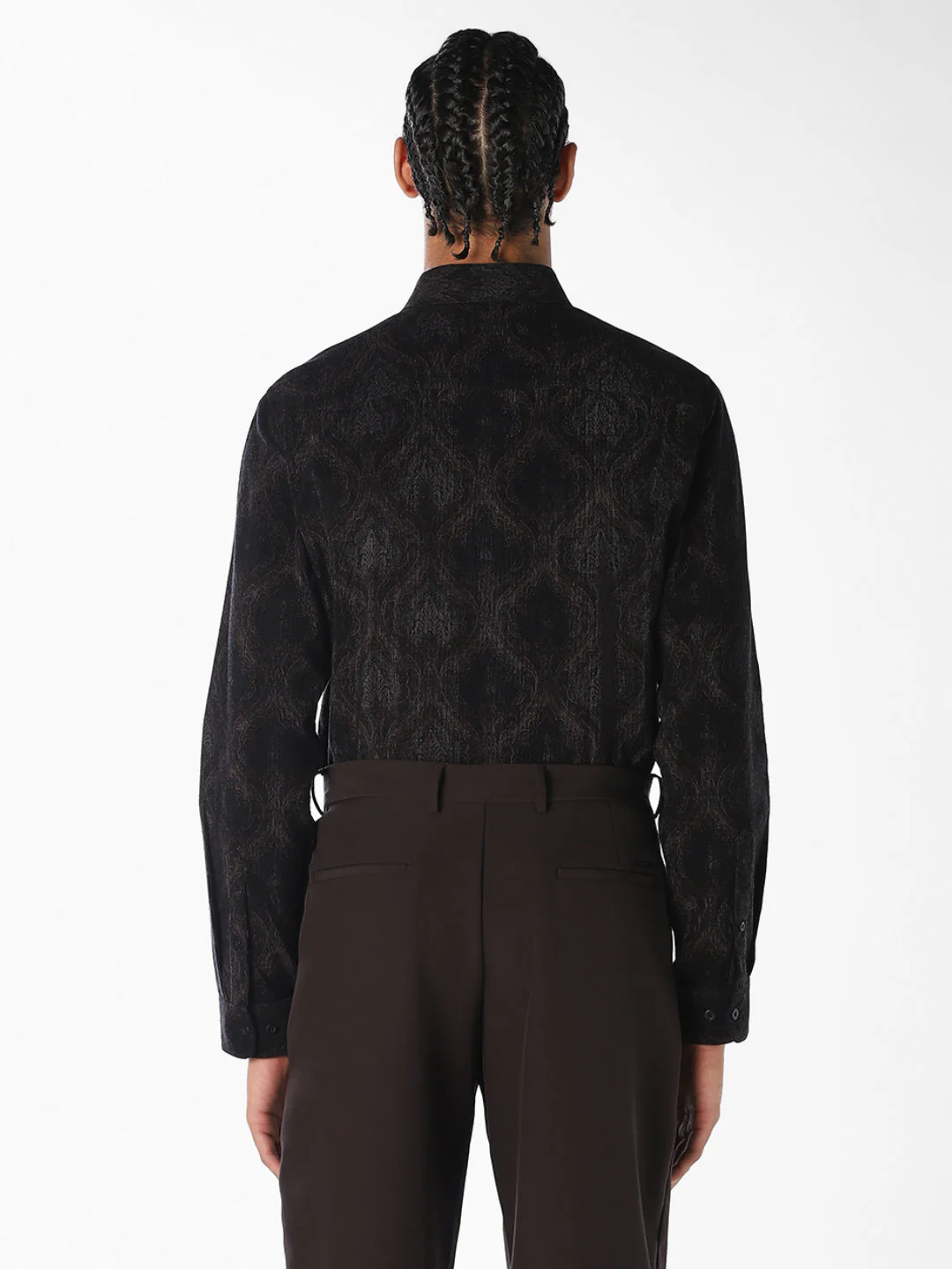 Printed Dobby Slim Fit Shirt - Image 4