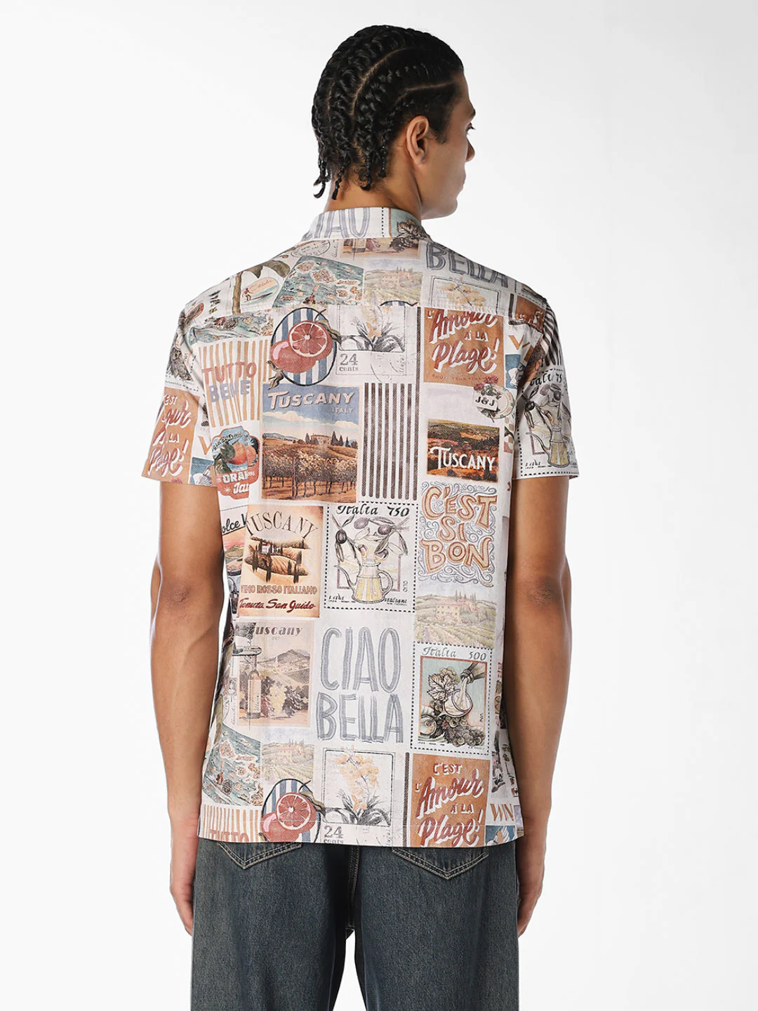 Printed Resort Collar Shirt - Image 4