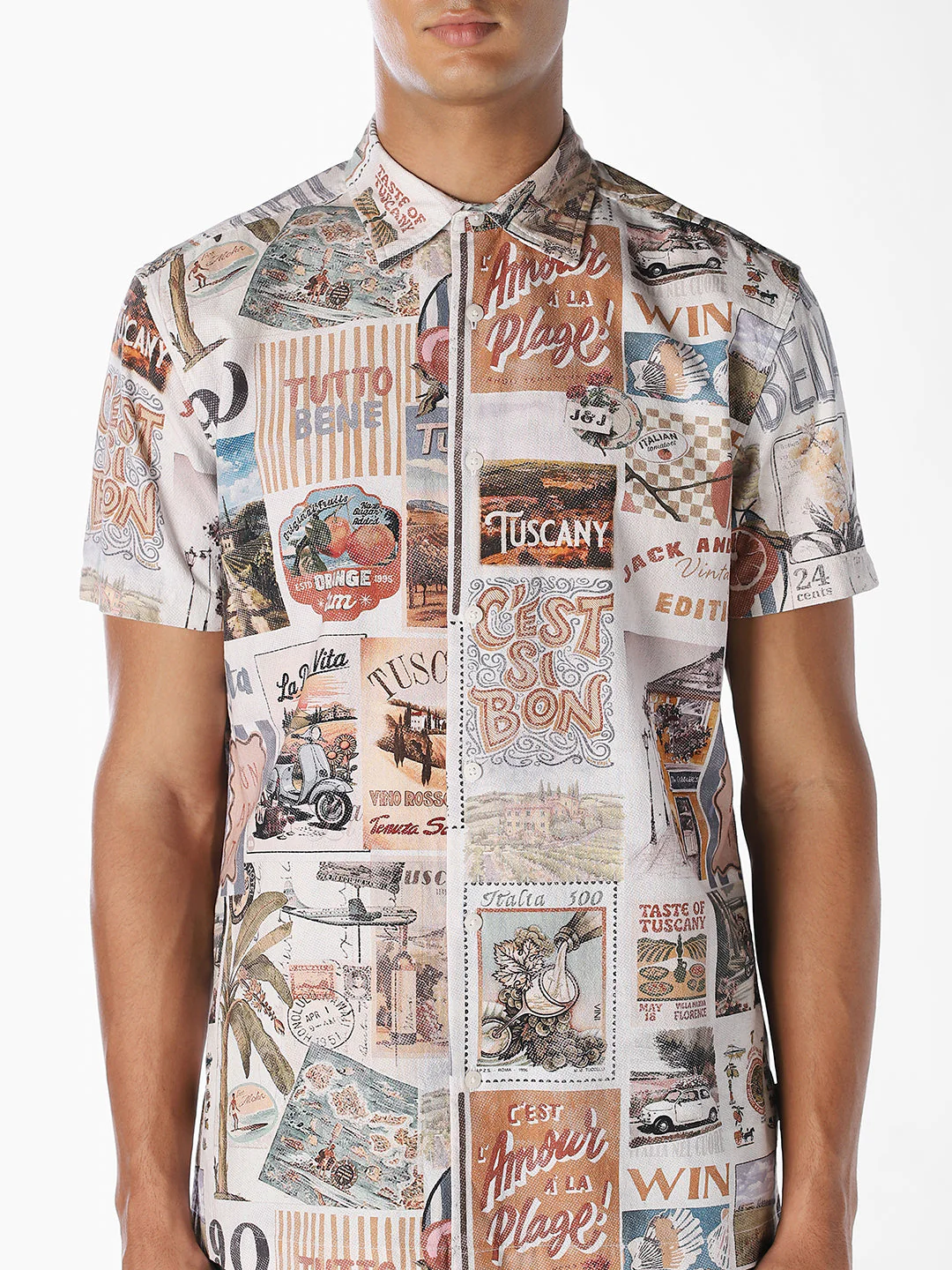 Printed Resort Collar Shirt - Image 5