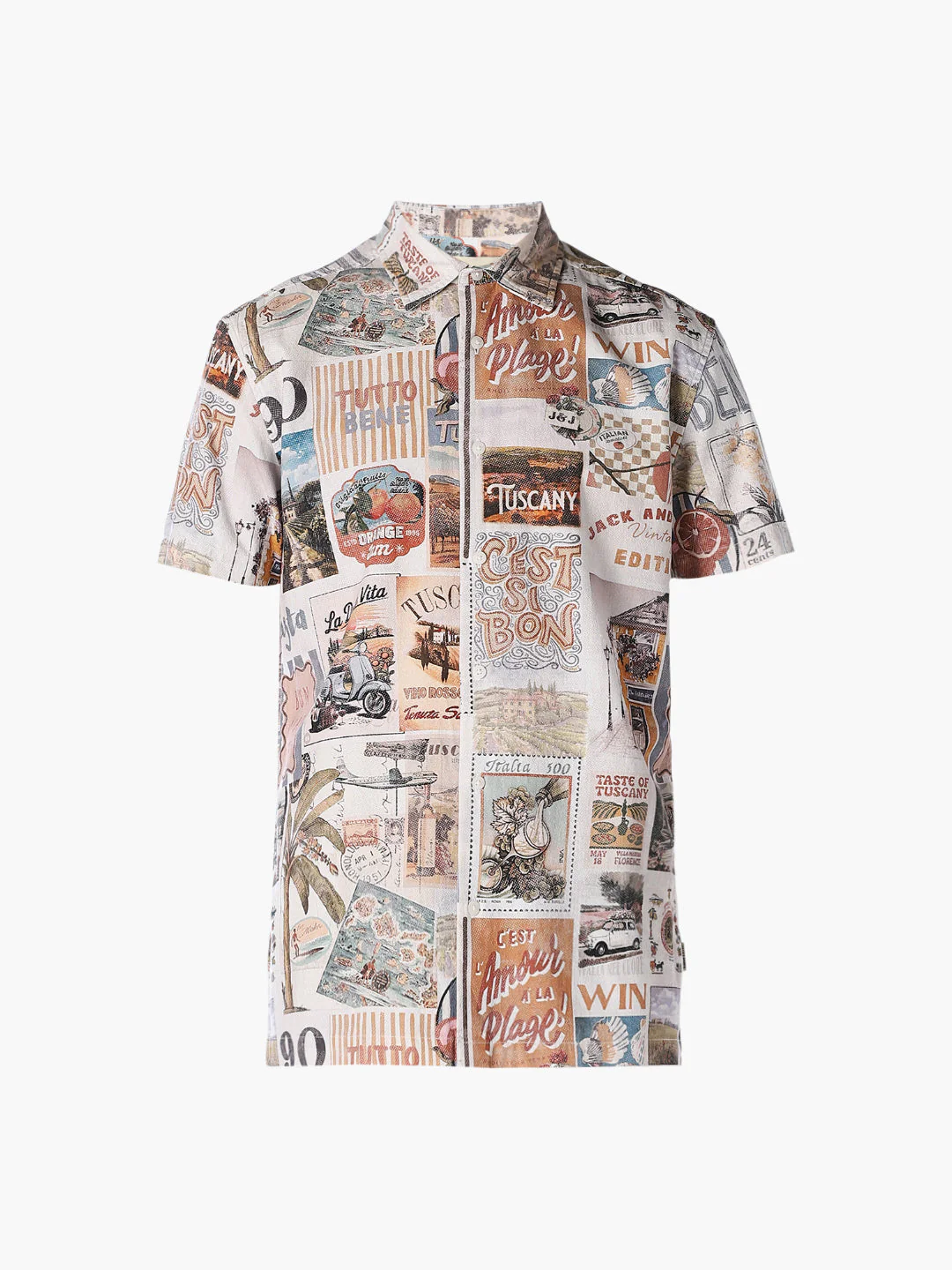 Printed Resort Collar Shirt - Image 7