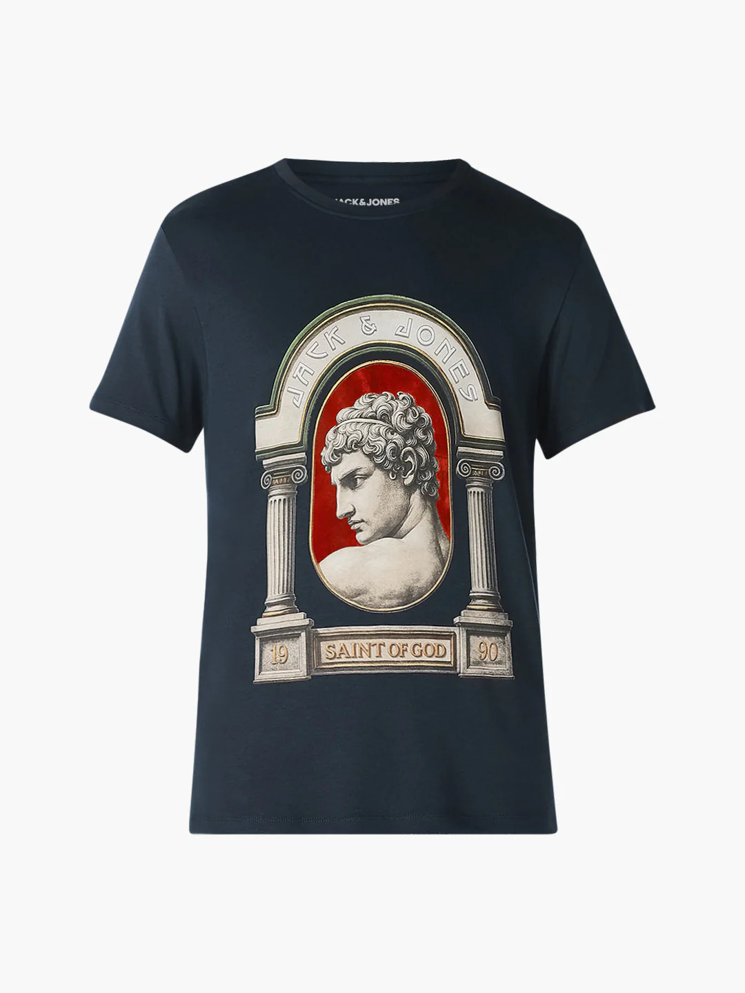 Navy Blue Graphic Print T-Shirt - Image 7