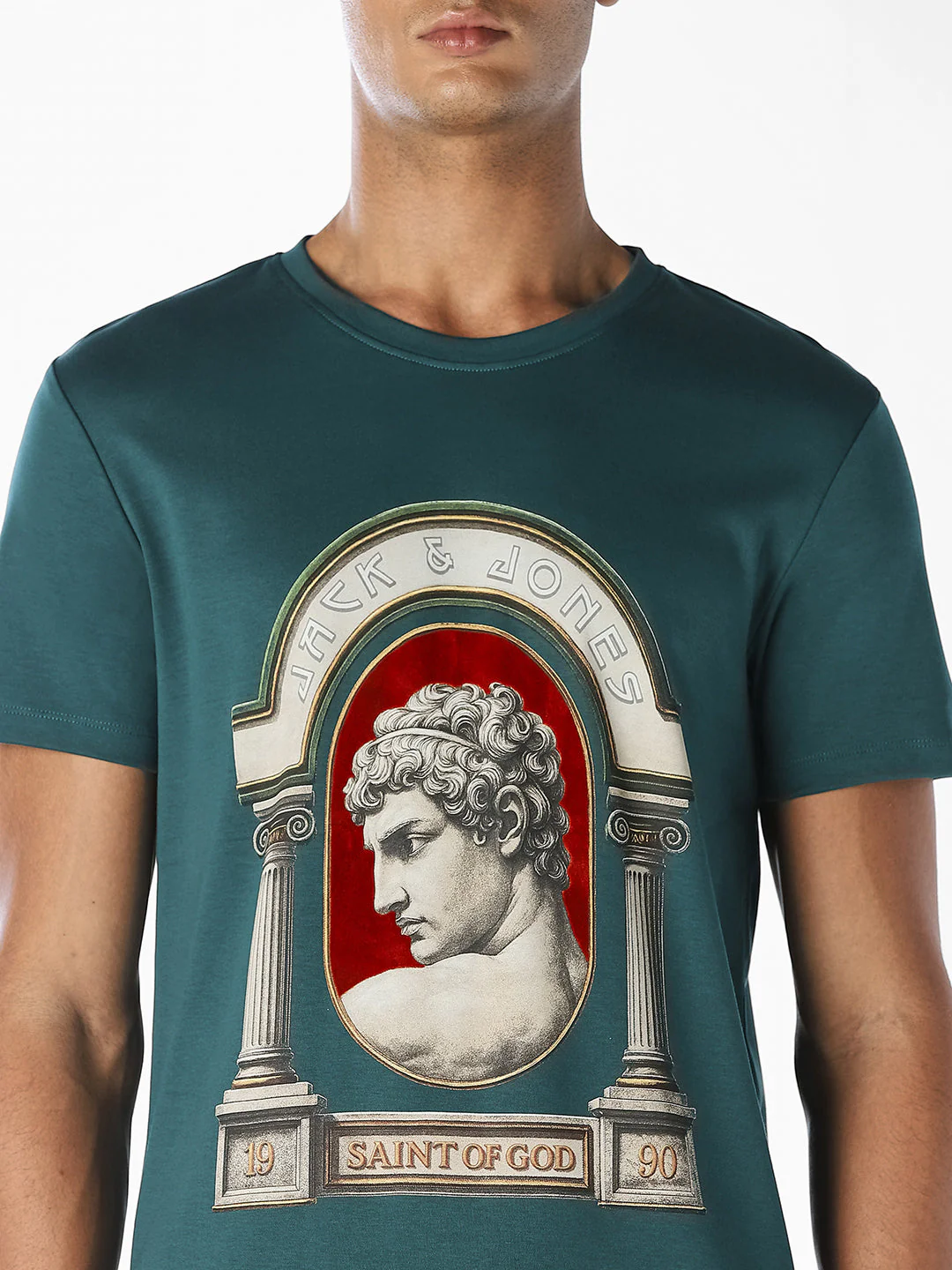 Turquoise Graphic Print T-Shirt - Image 5