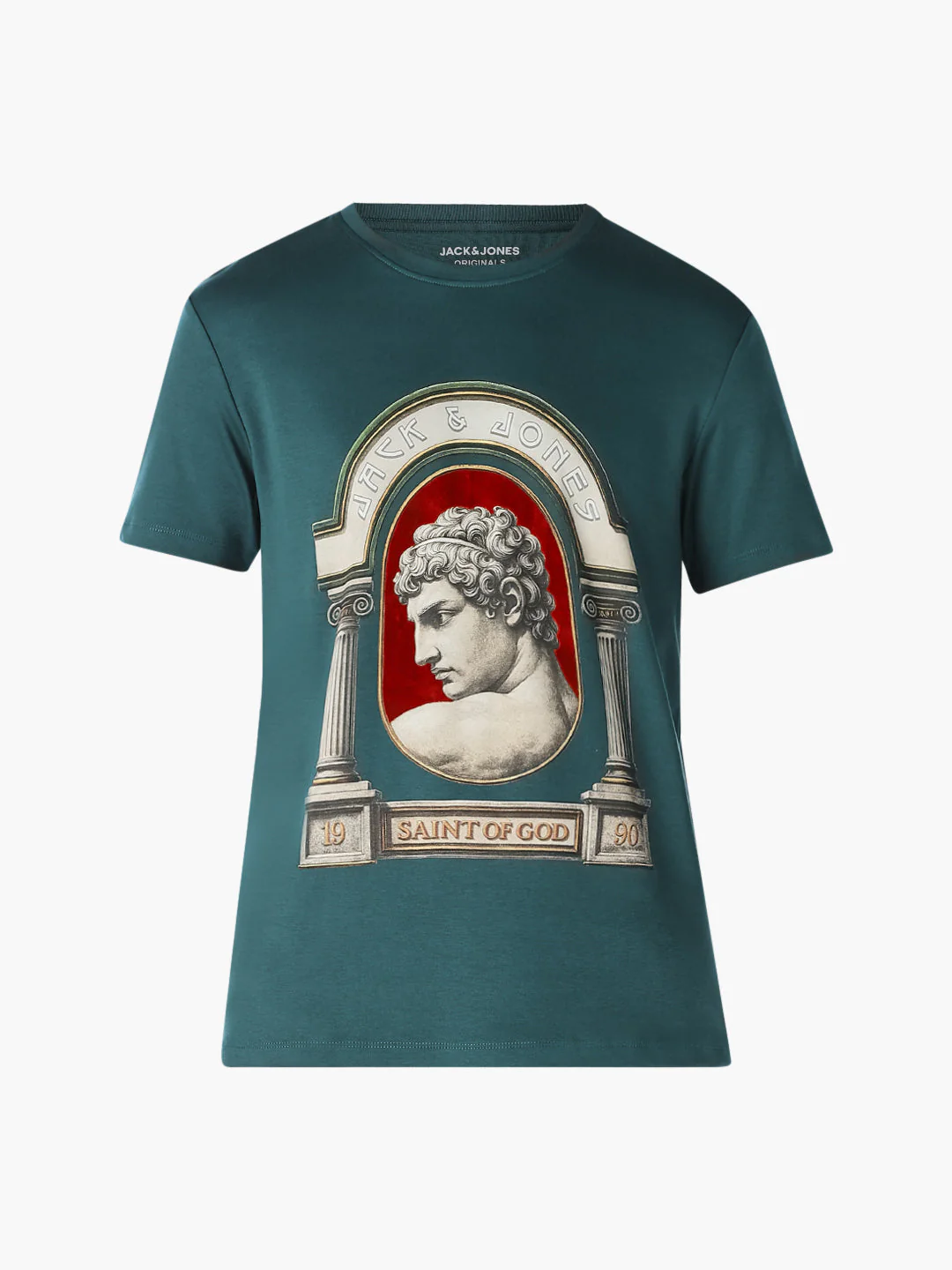 Turquoise Graphic Print T-Shirt - Image 7