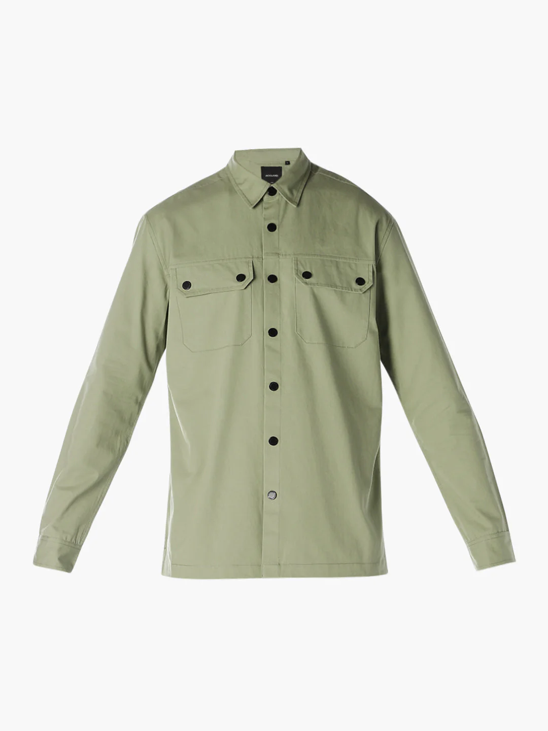 Green Cotton Twill Shirt - Image 7