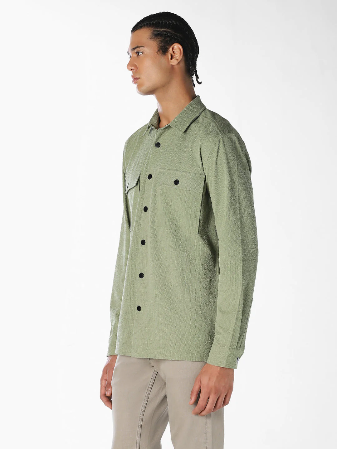 Textured Cotton Shirt - Image 3