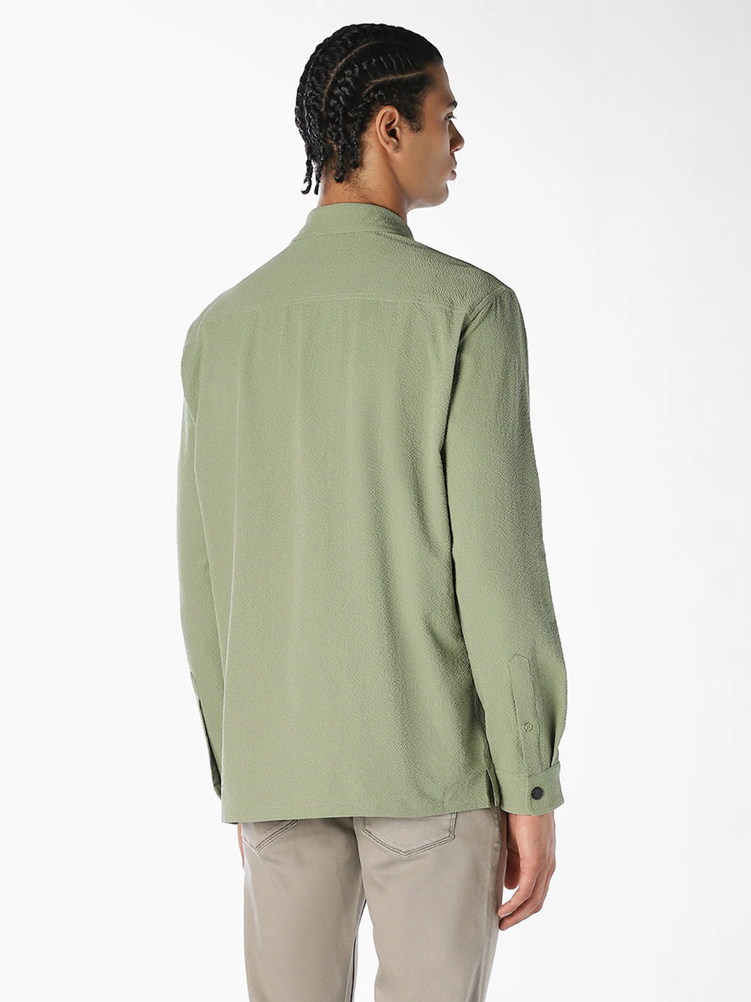 Textured Cotton Shirt - Image 4