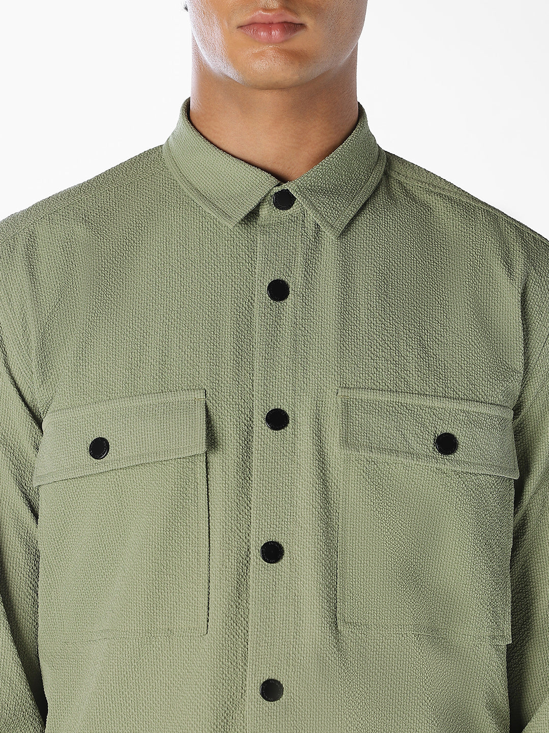 Textured Cotton Shirt - Image 5