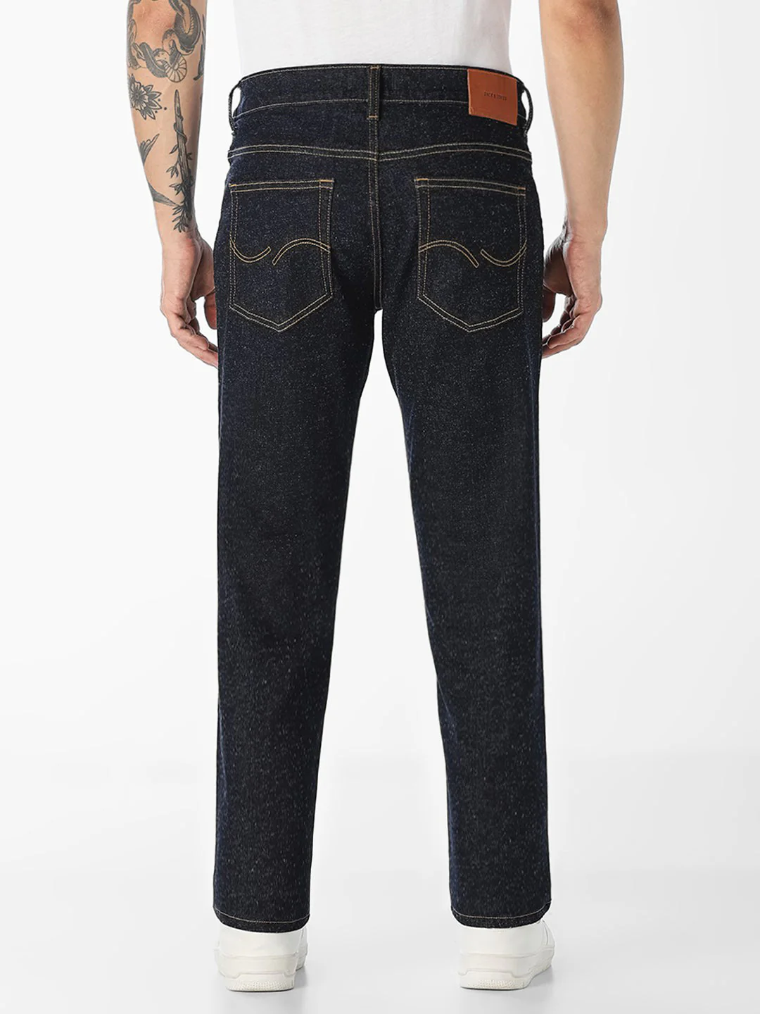 Dark Blue 5 Pocket Clark Regular Fit Jeans - Image 3