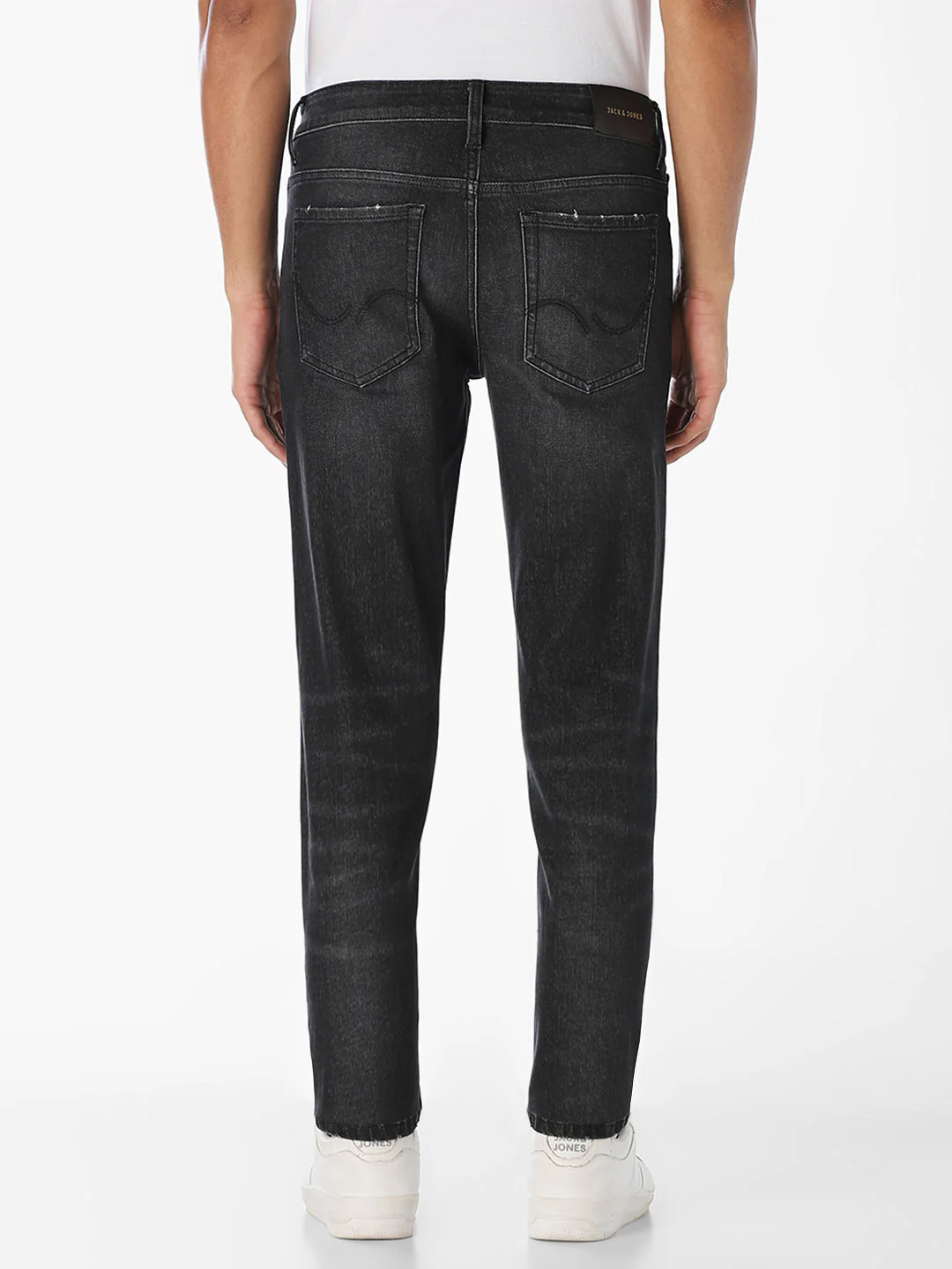 Black Washed Glenn Slim Fit Jeans - Image 3
